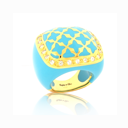 100224 vermeil turquoise