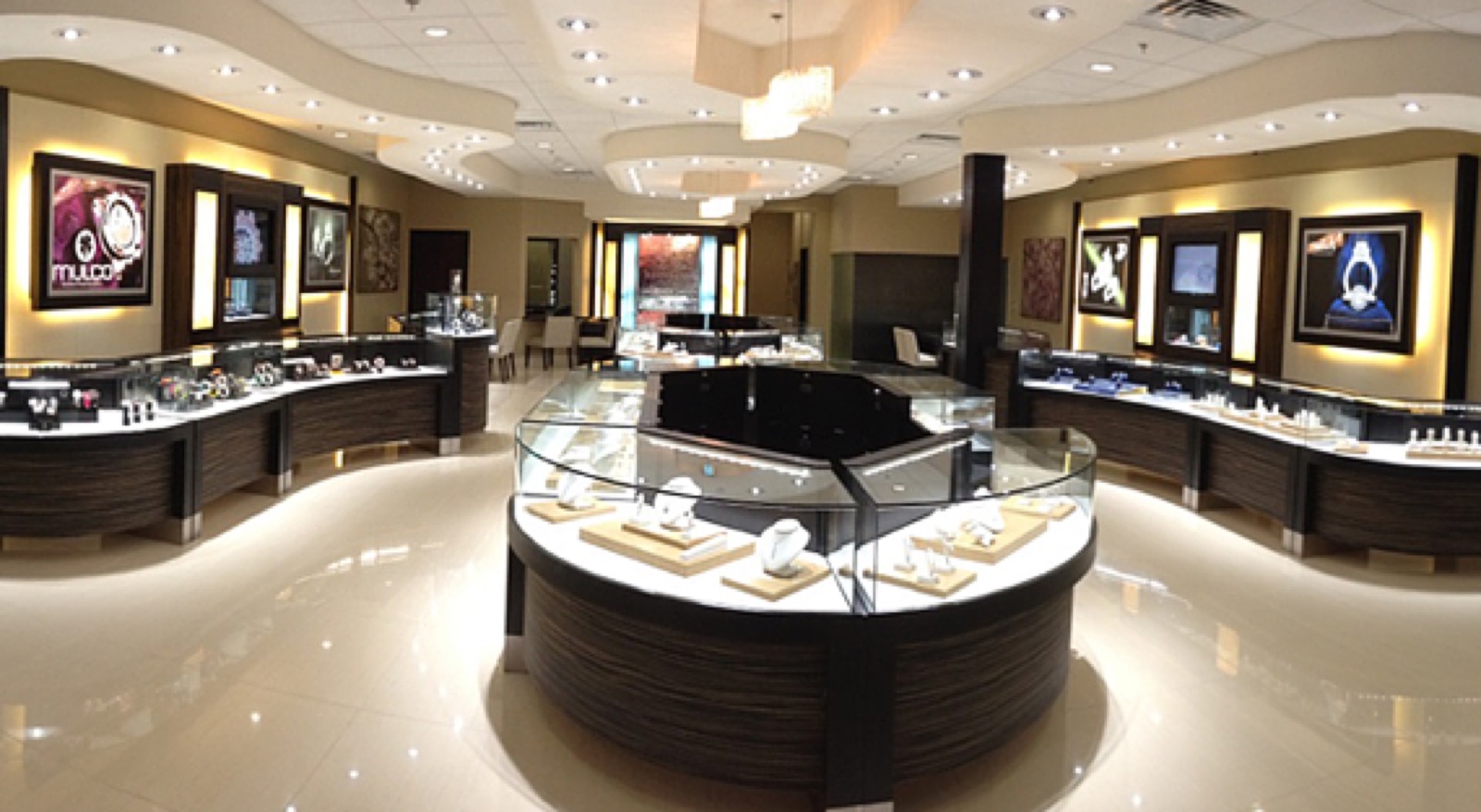 Inside the Santillan Jewelers showroom