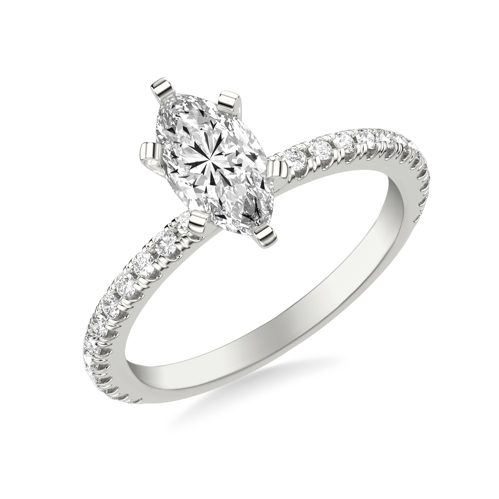 Ottoline Marquise · White Gold