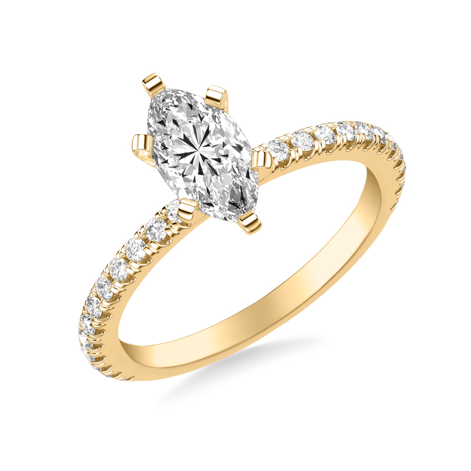 Ottoline Marquise · Yellow Gold