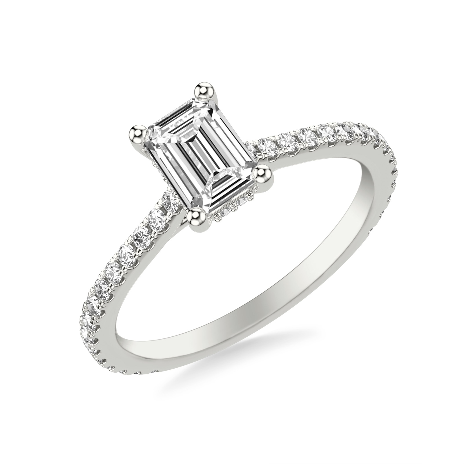 Winnow Emerald · White Gold