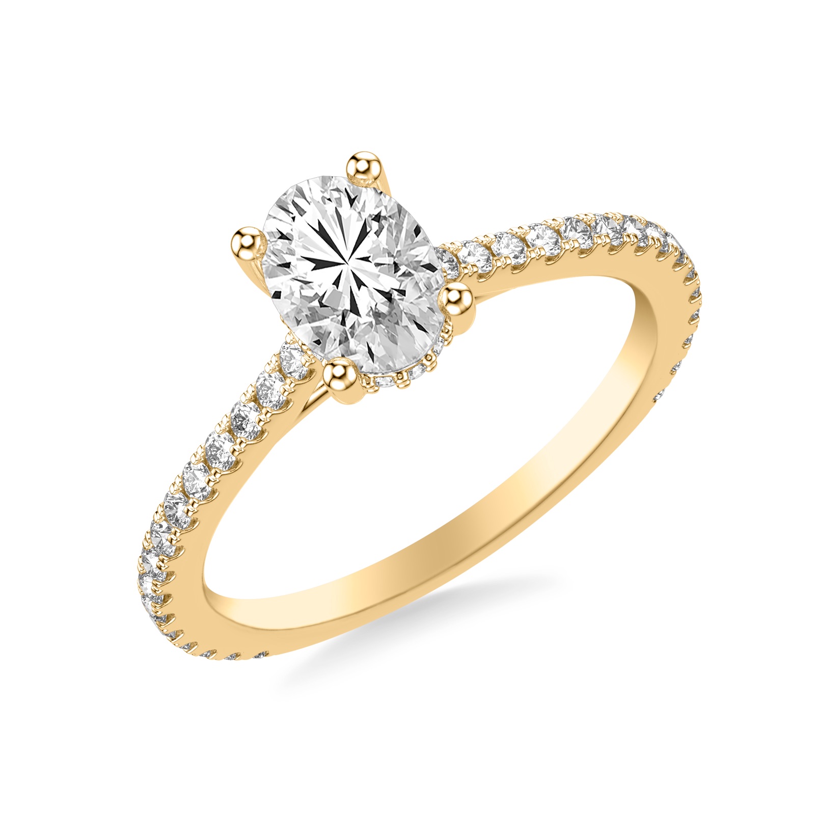 Calla Oval · Yellow Gold