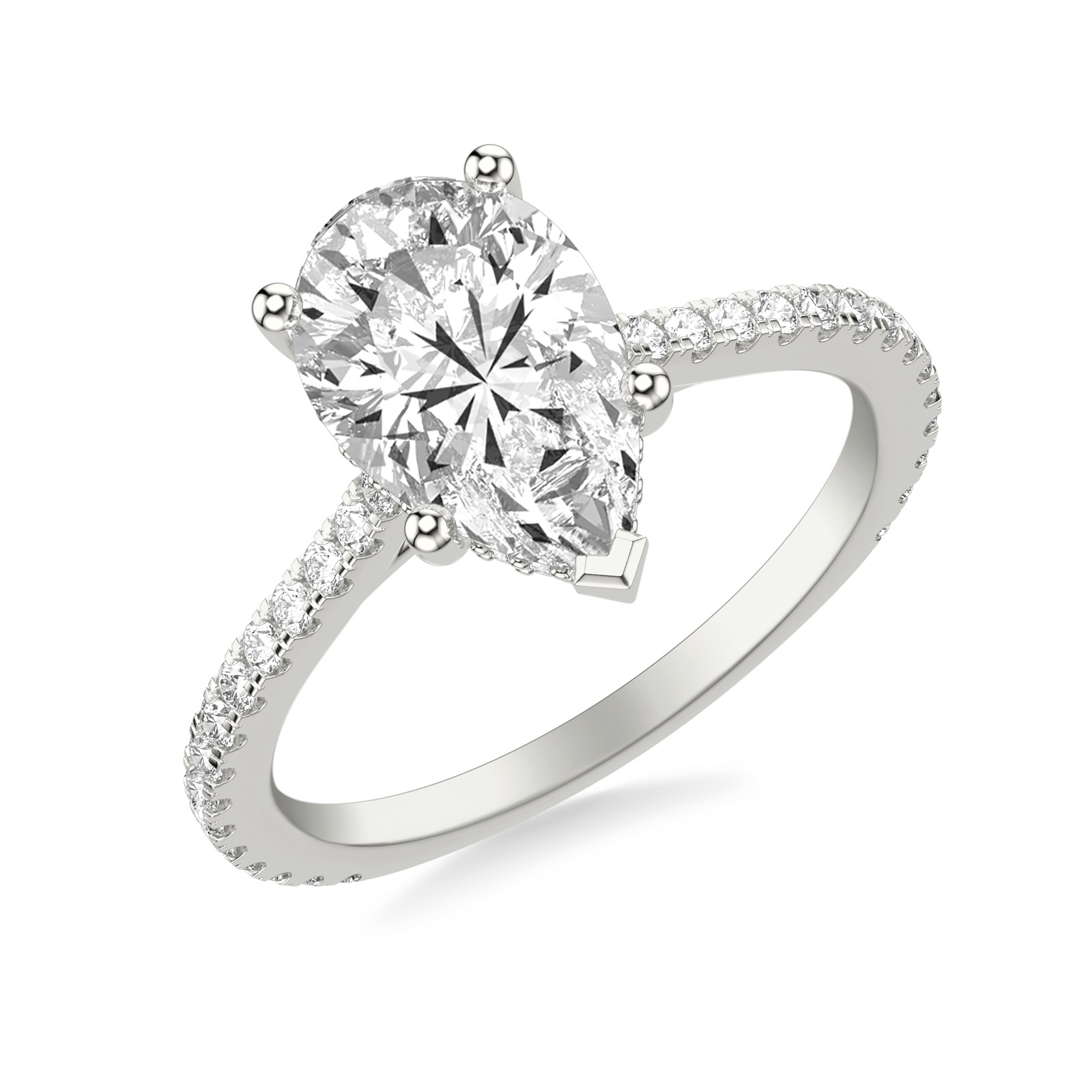Emberly Pear · White Gold