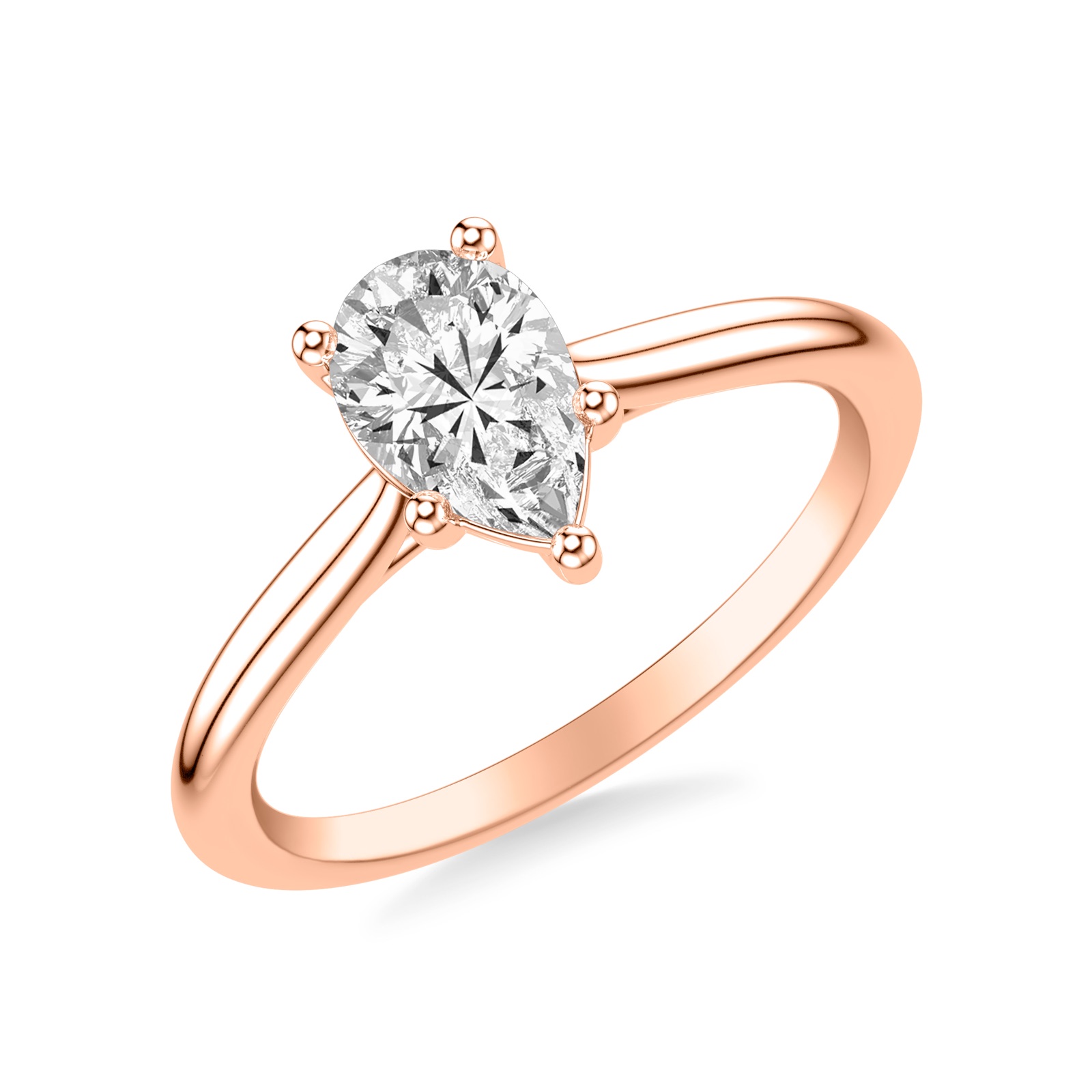 Oriane Pear · Rose Gold