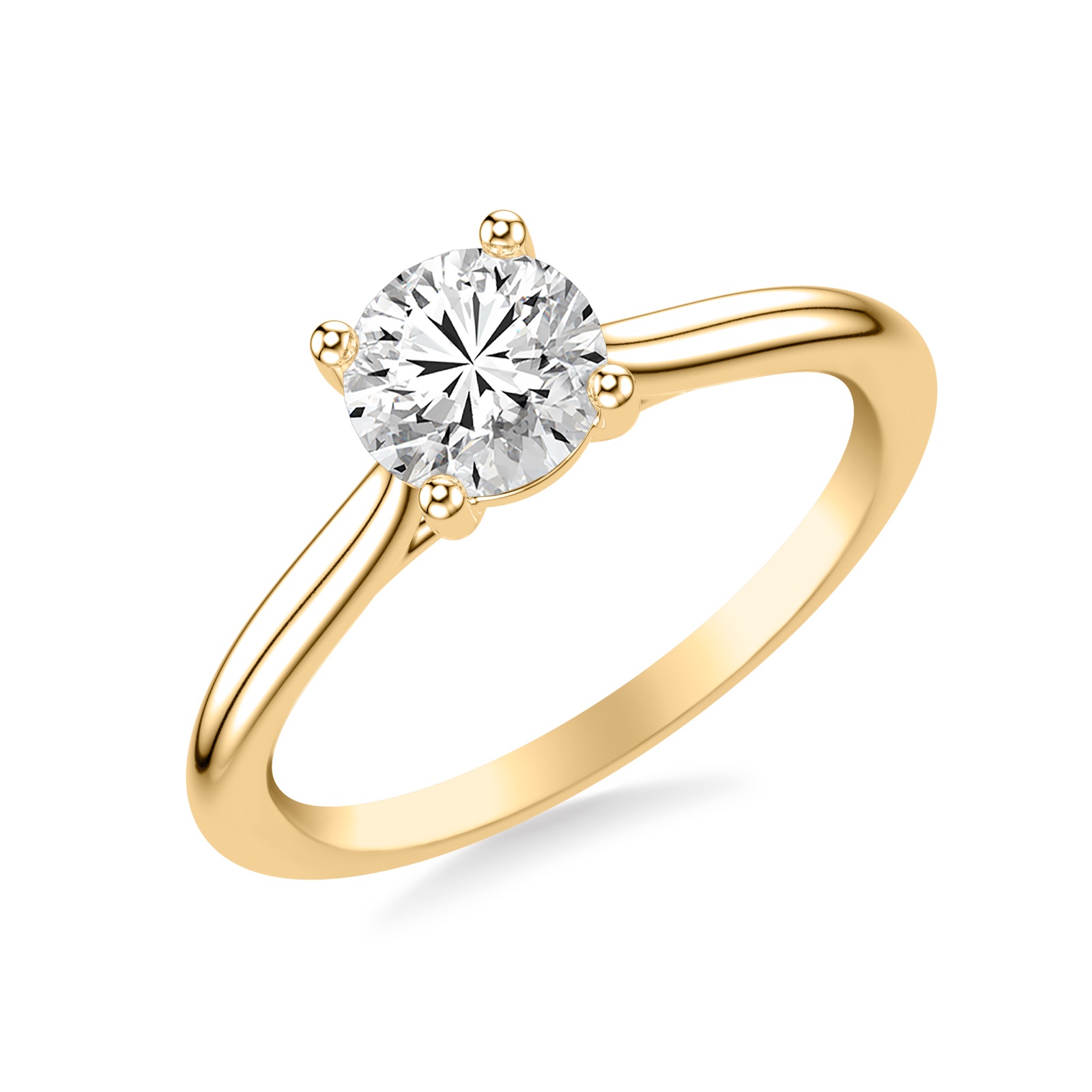 Palomina Round · Yellow Gold