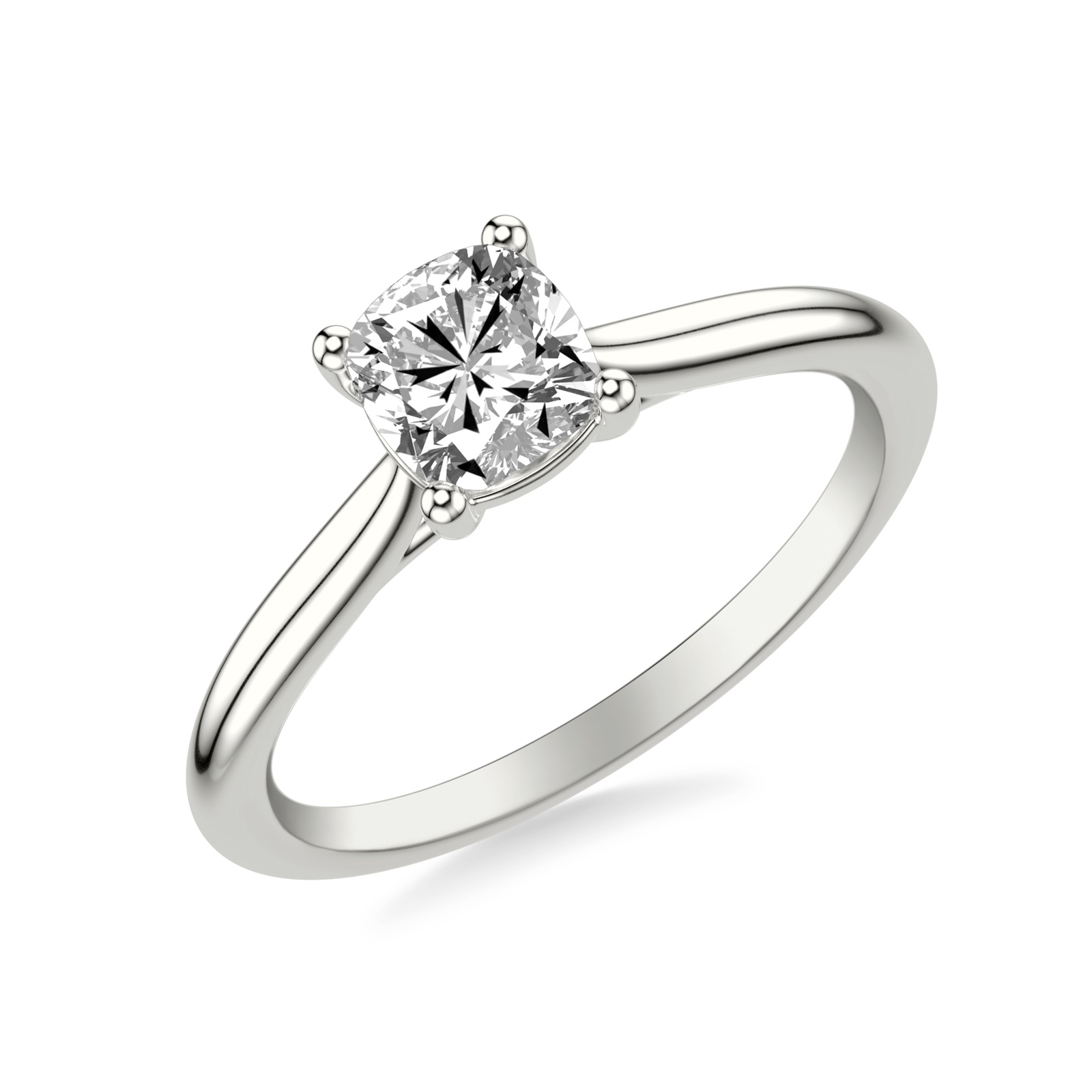 Quenby Cushion · White Gold