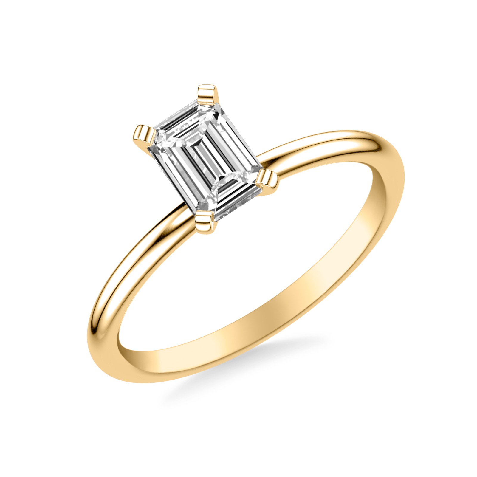 Ulyssa Emerald · Yellow Gold
