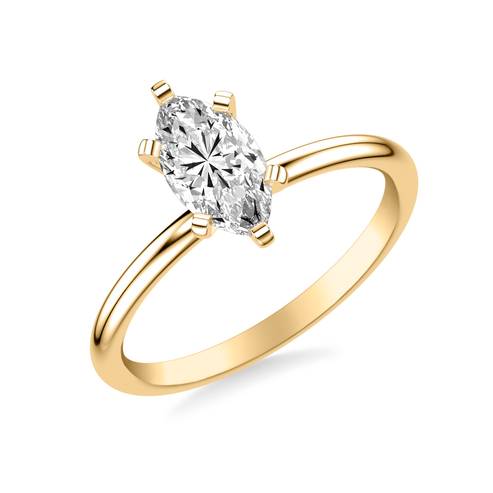 Wilhelmina Marquise · Yellow Gold