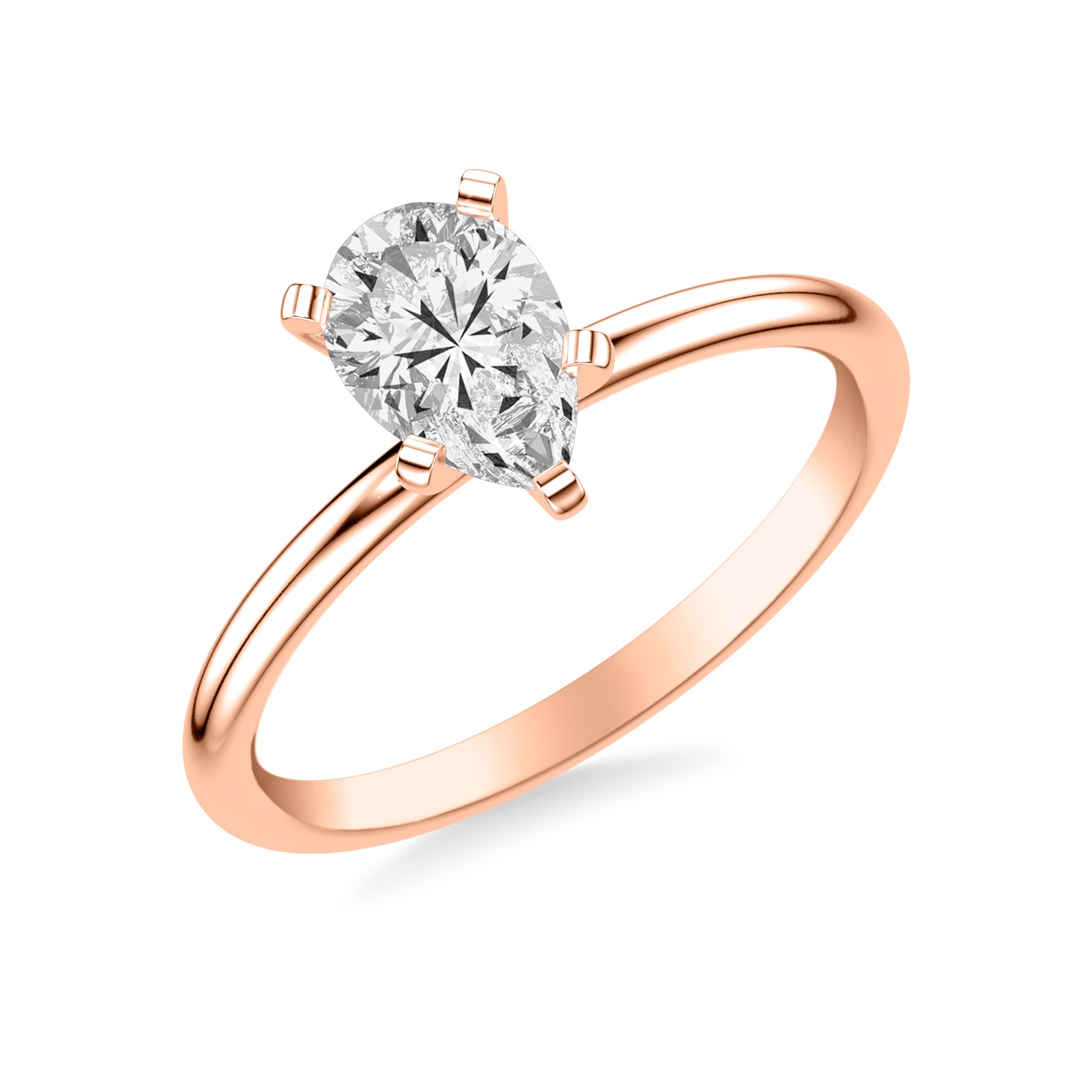 Xanthe Pear · Rose Gold