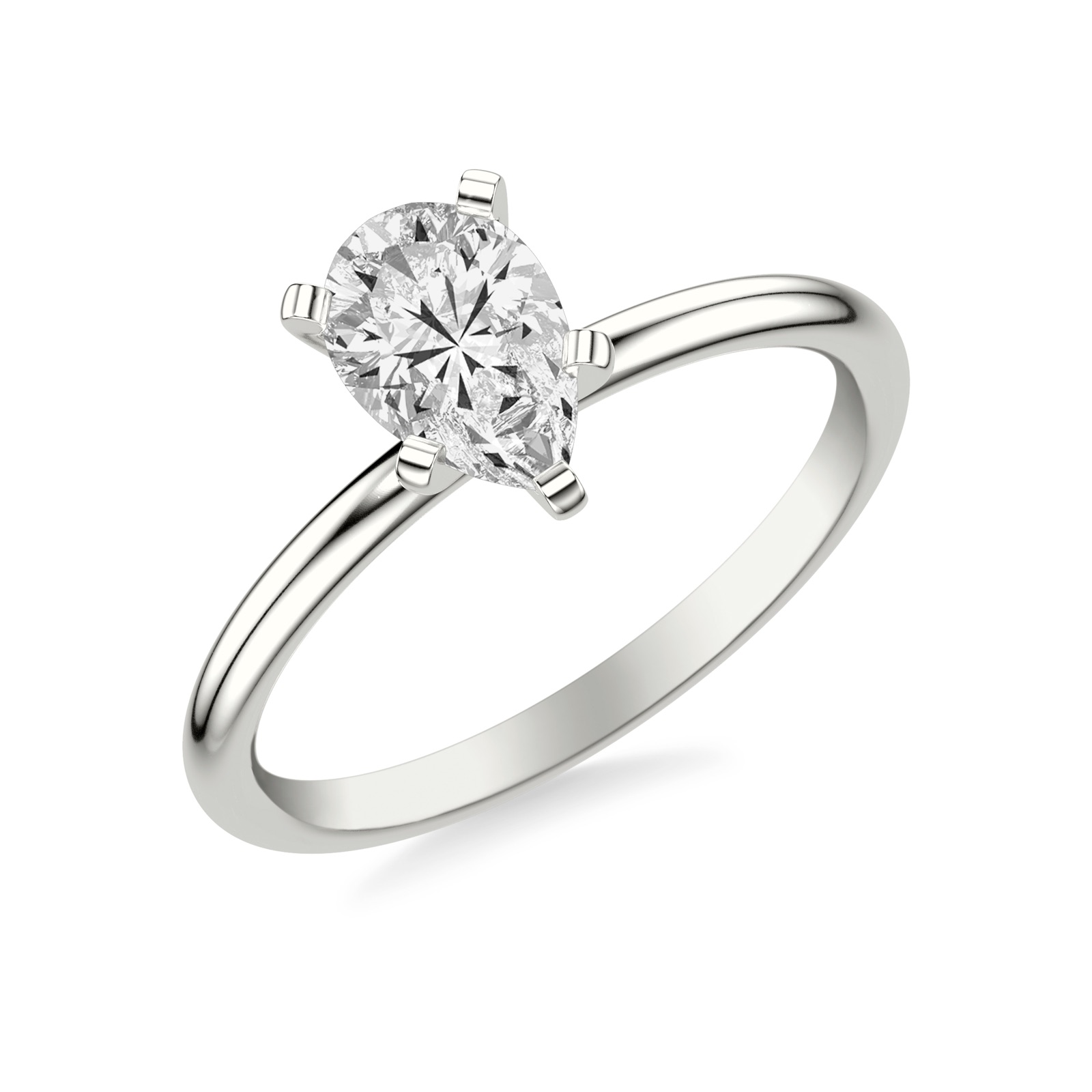 Xanthe Pear · White Gold