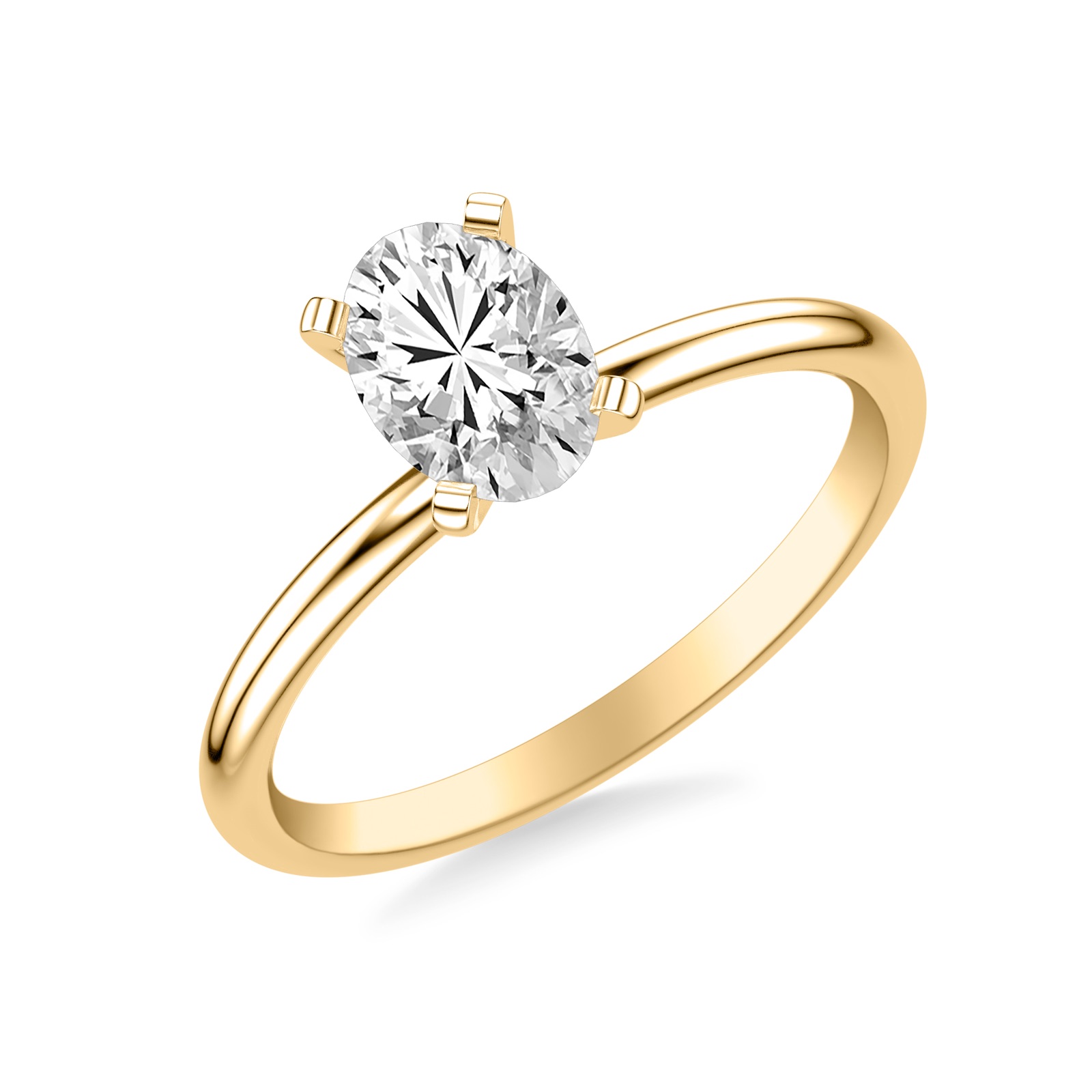 Amara Oval · Yellow Gold