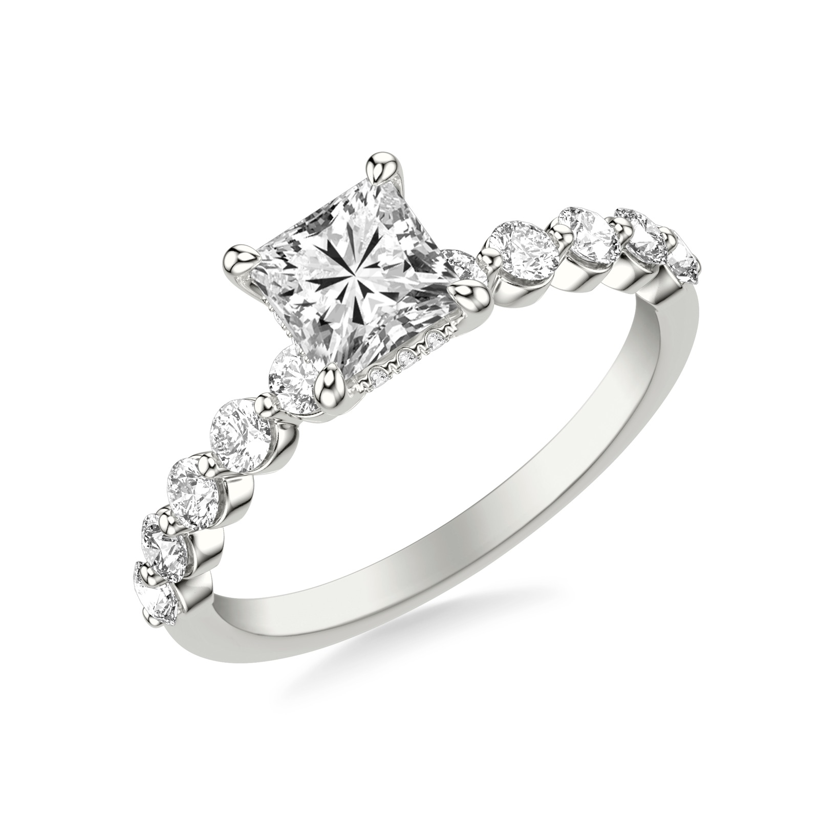 Delia Princess · White Gold