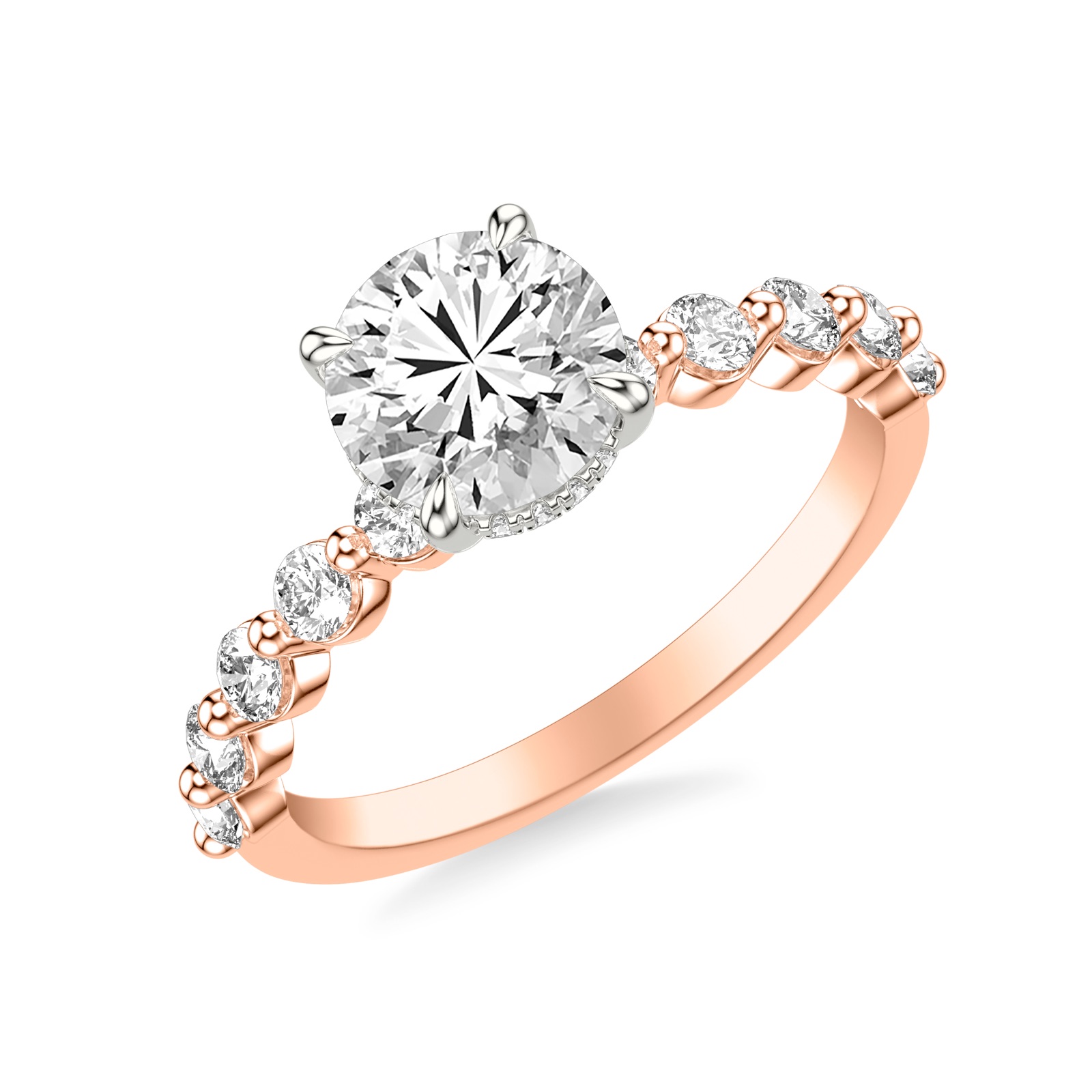 Jorunn Round · Rose & White Gold