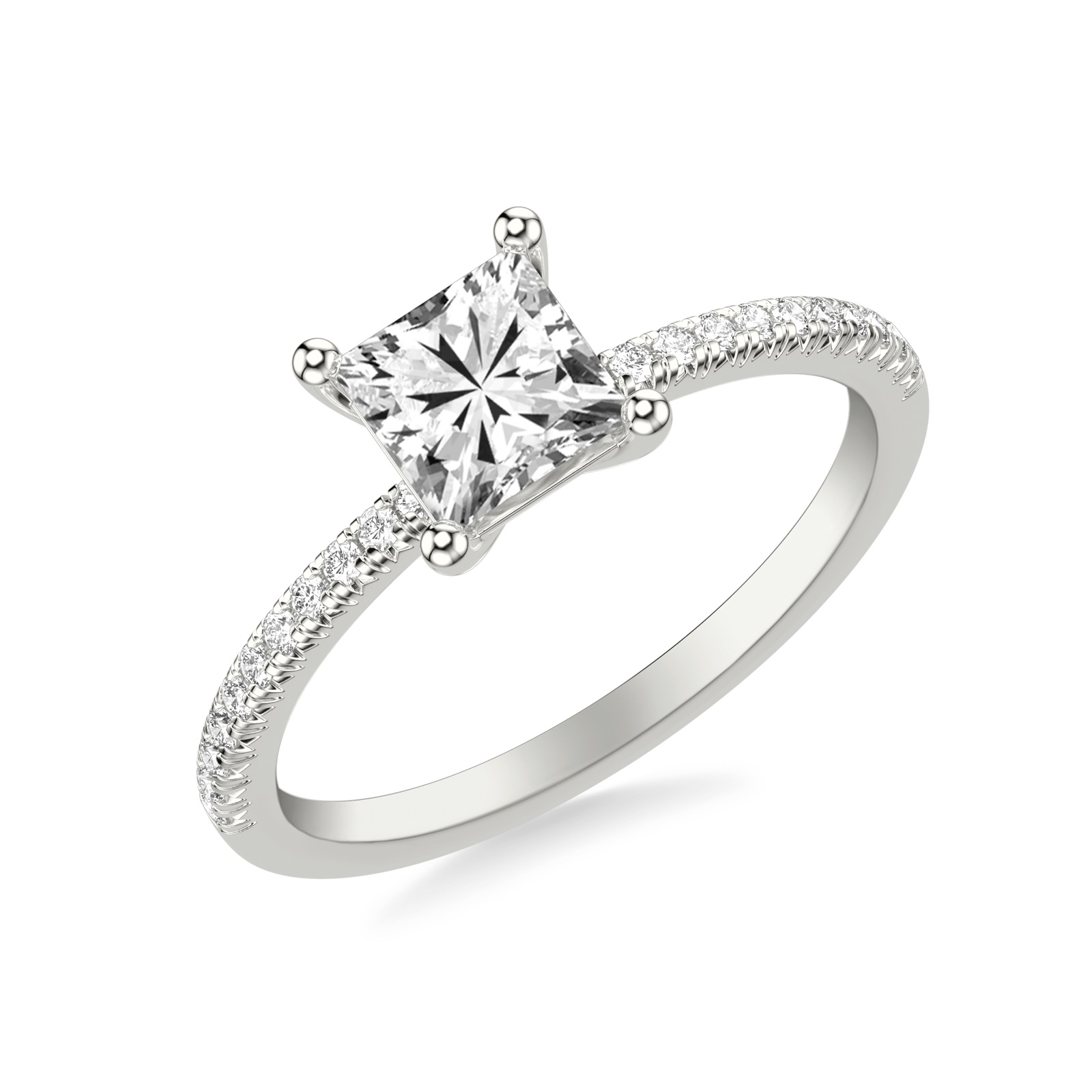 Lisette Princess · White Gold