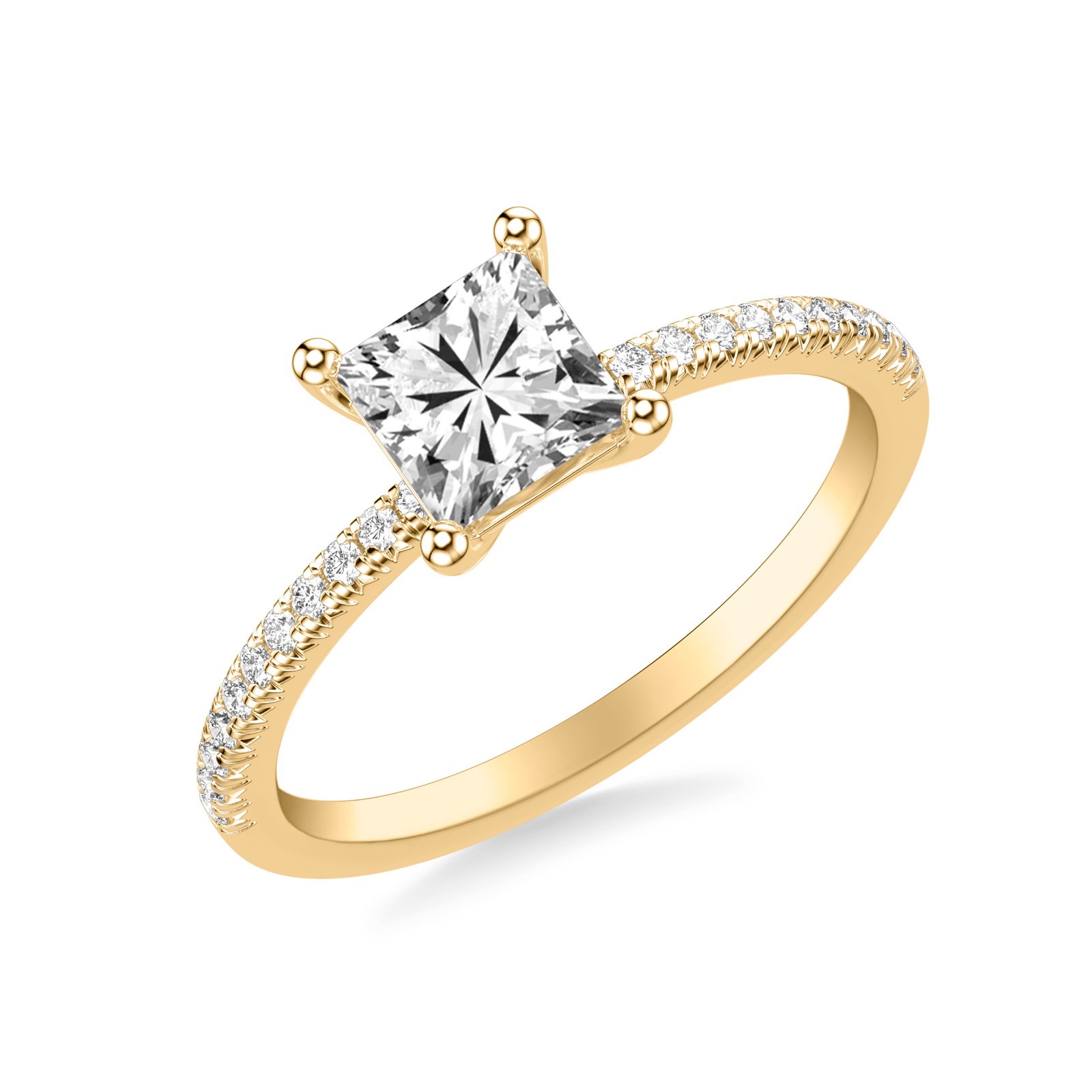 Lisette Princess · Yellow Gold
