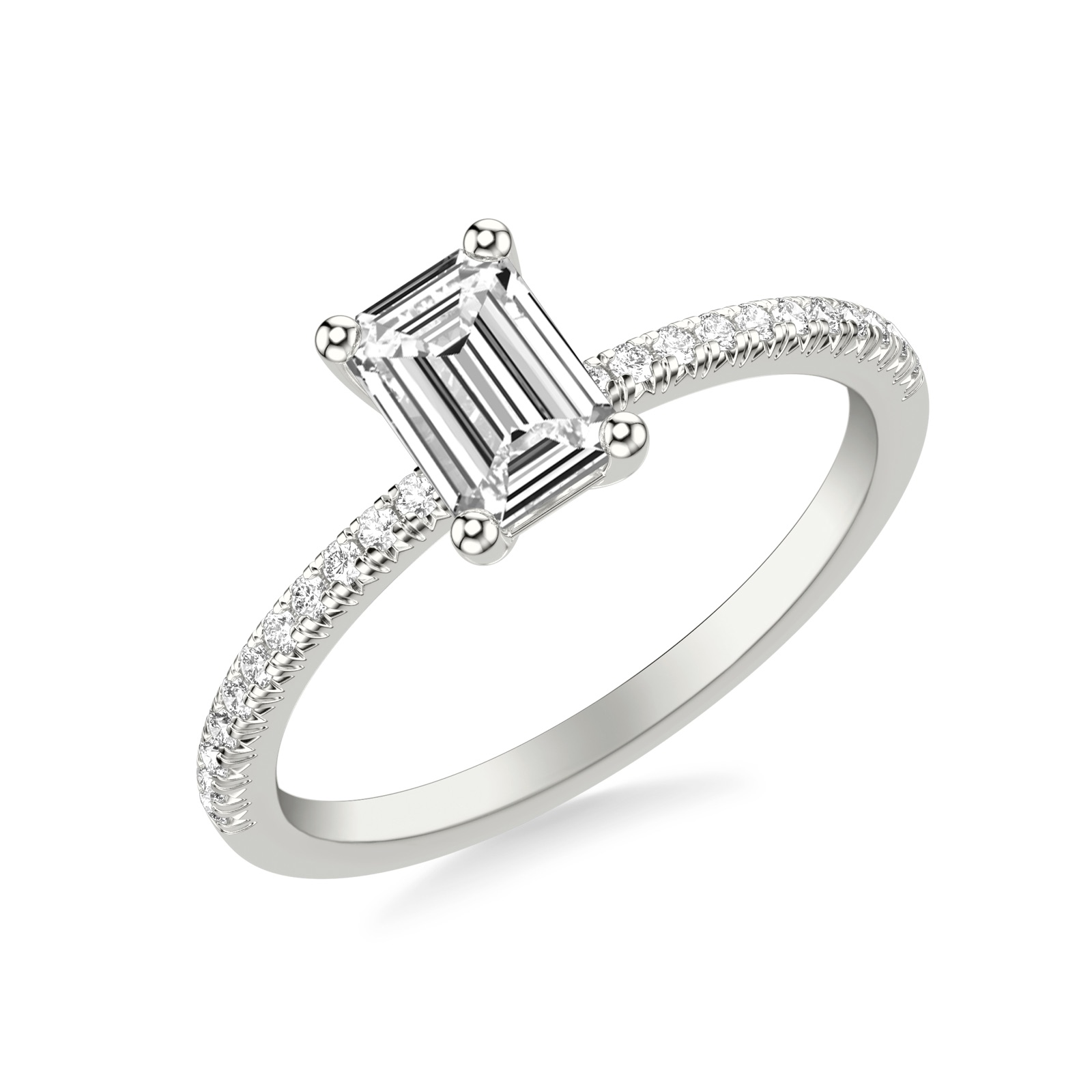 Maren Emerald · White Gold