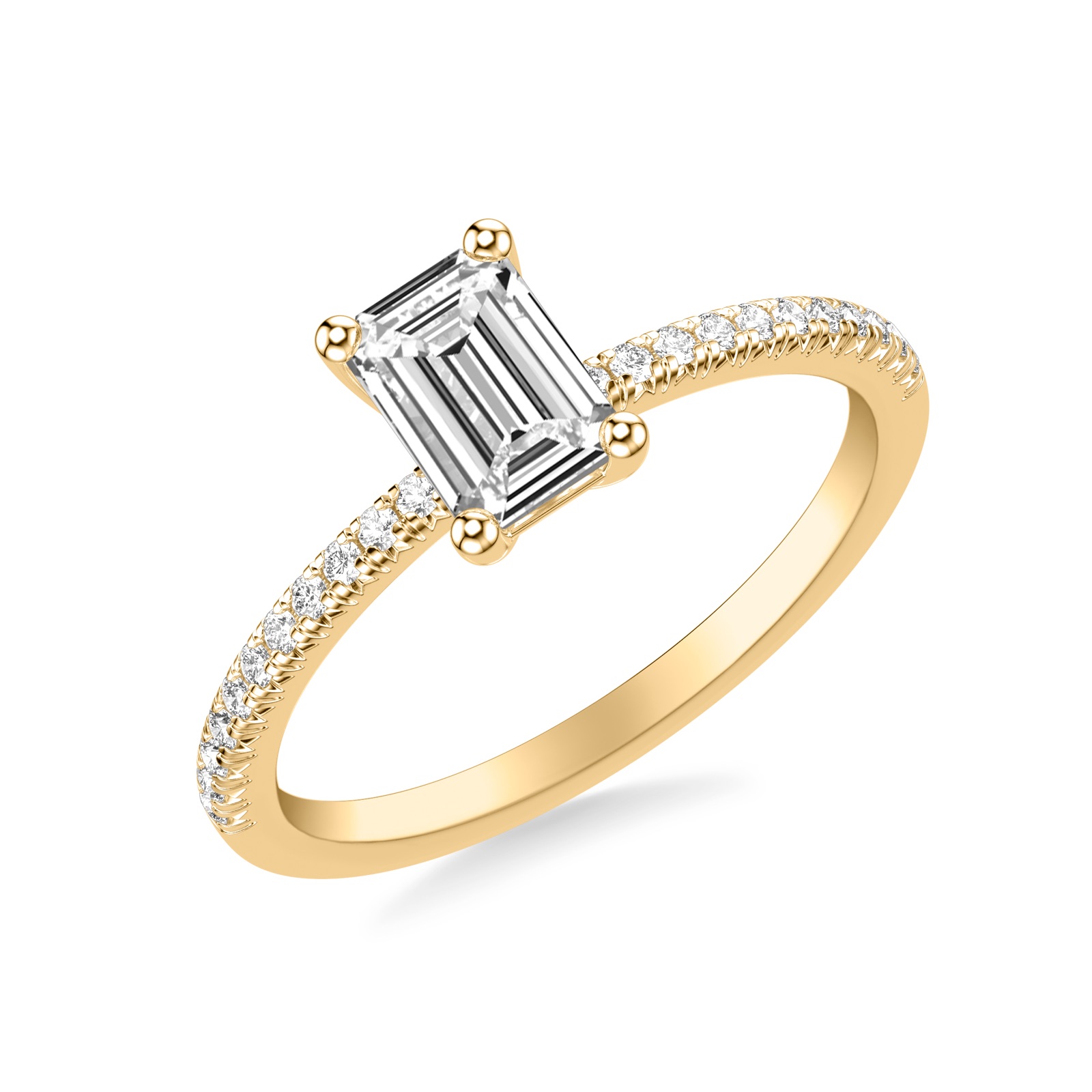 Maren Emerald · Yellow Gold