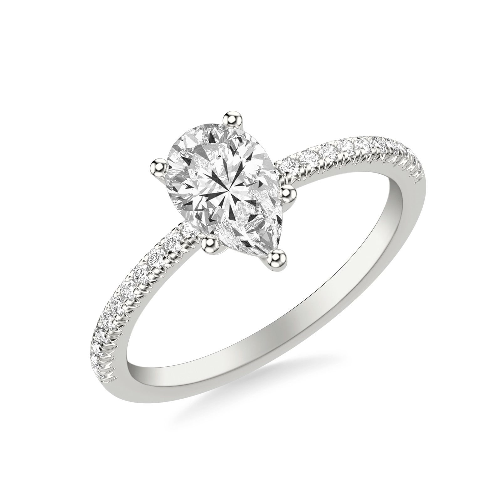 Paloma Pear · White Gold