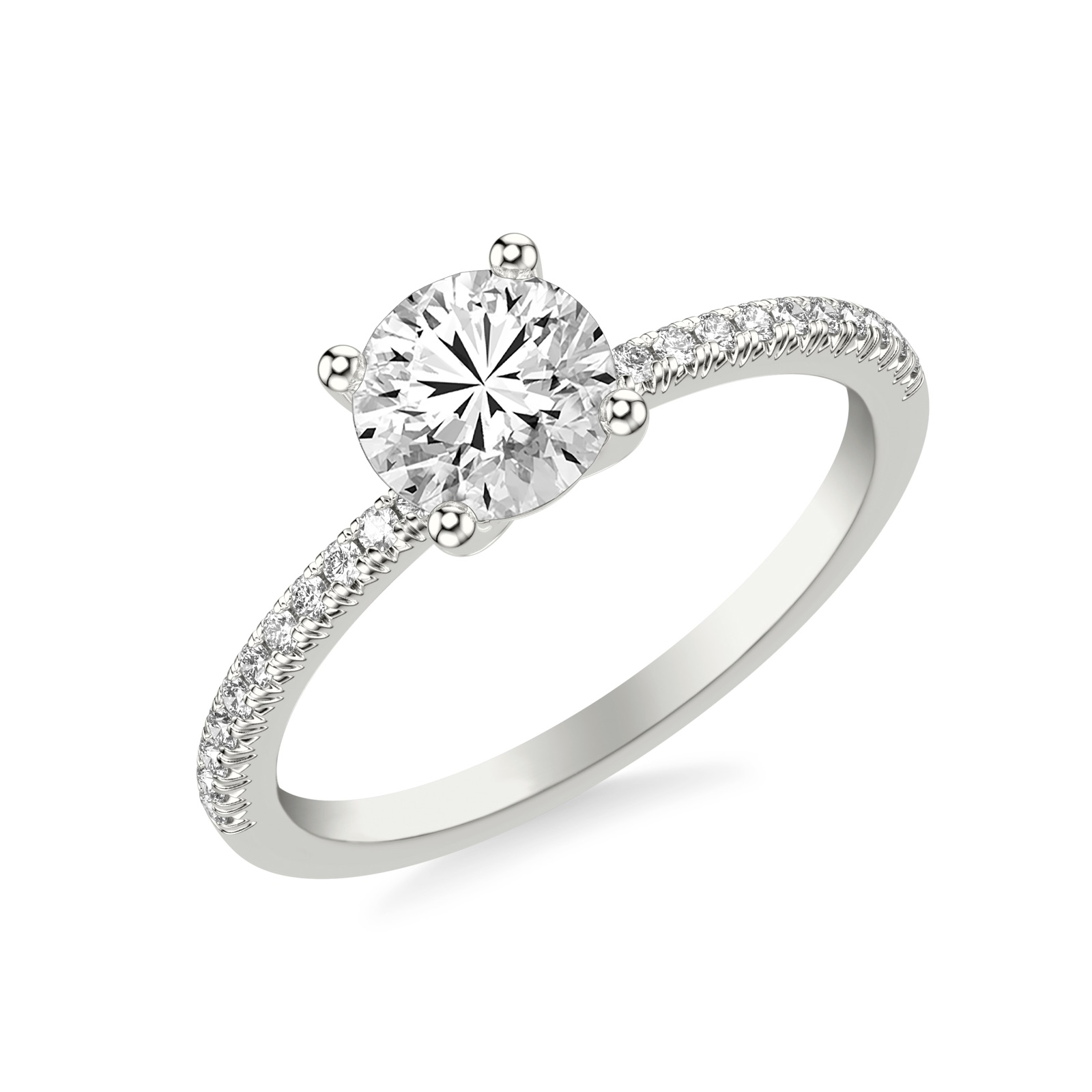 Quilla2 Quilla Round · White Gold
