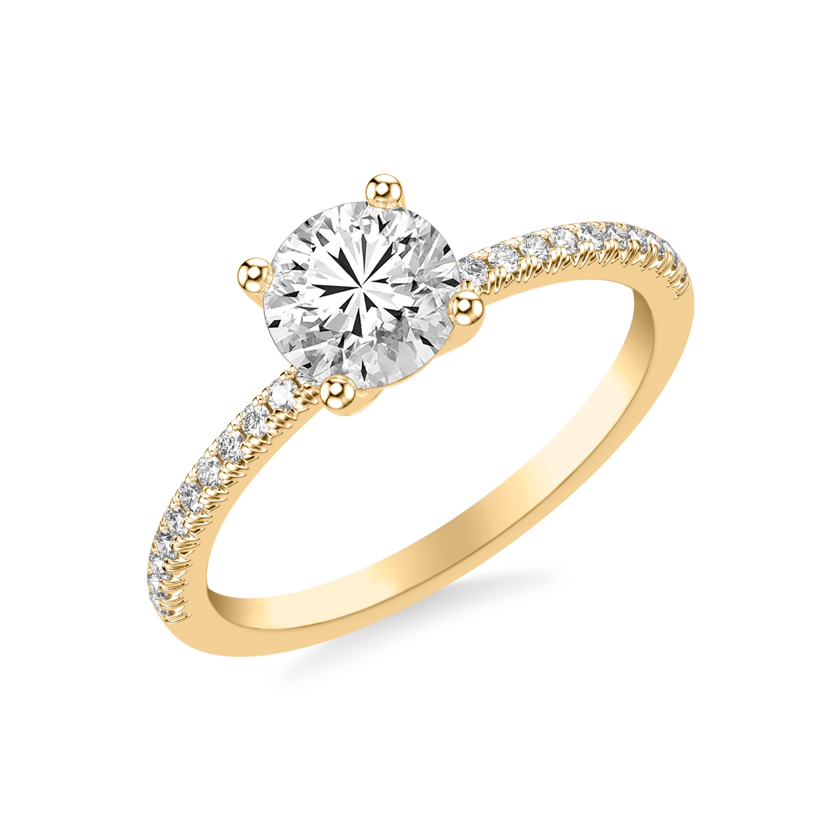 Quilla2 Quilla Round · Yellow Gold