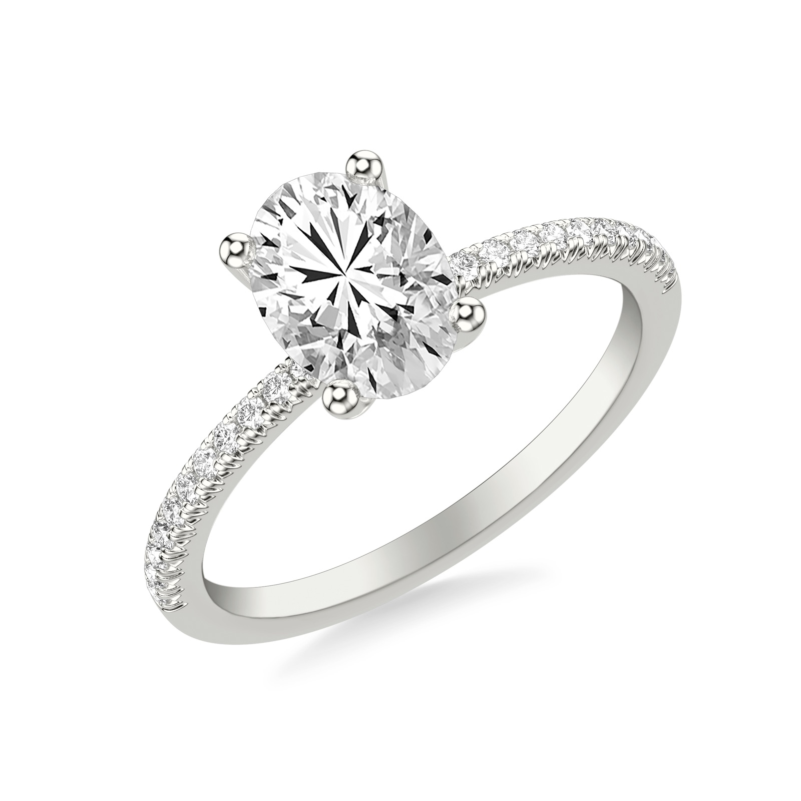 Mirabel Oval · White Gold