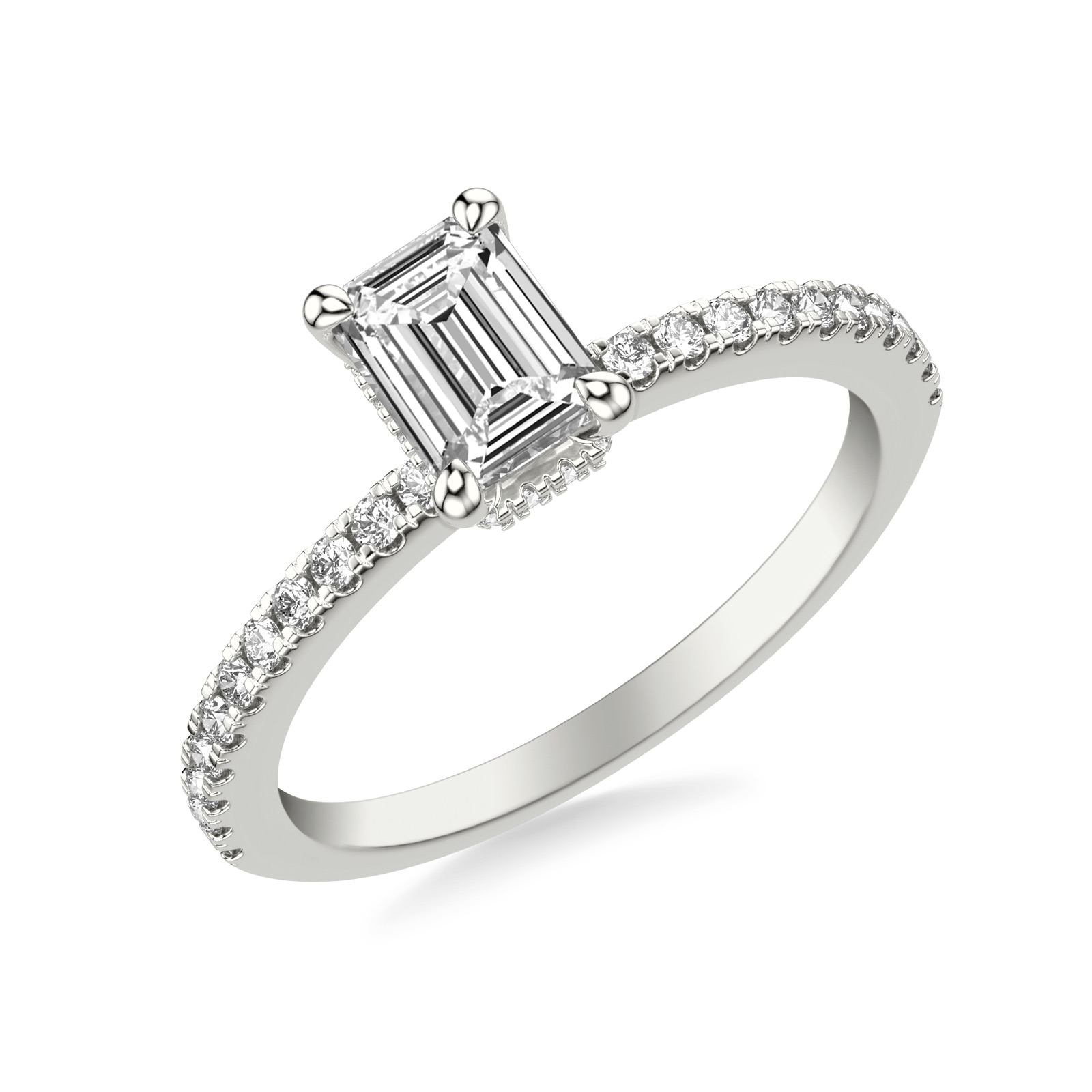 Wisteria Emerald · White Gold