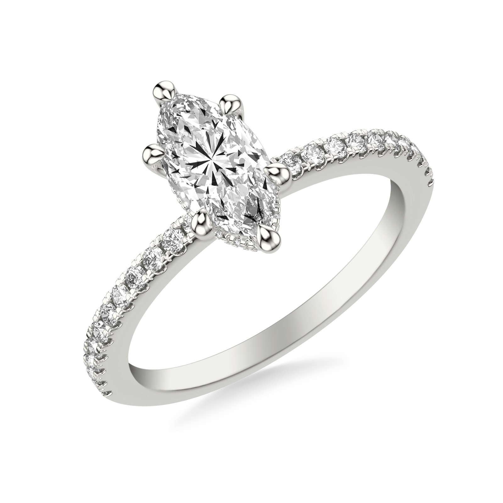 Xylia Marquise · White Gold