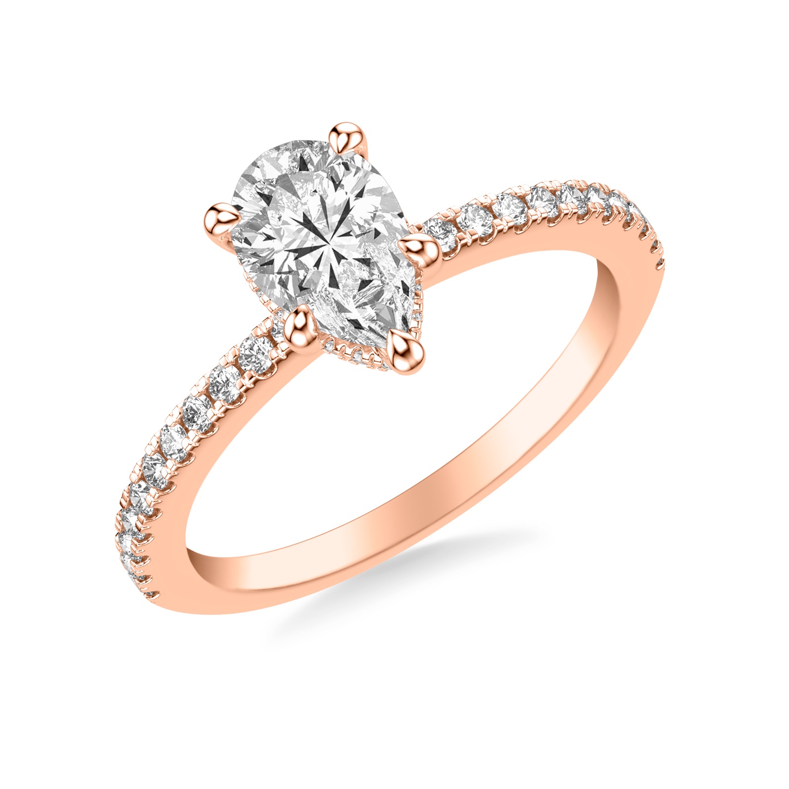 Yseline Pear · Rose Gold