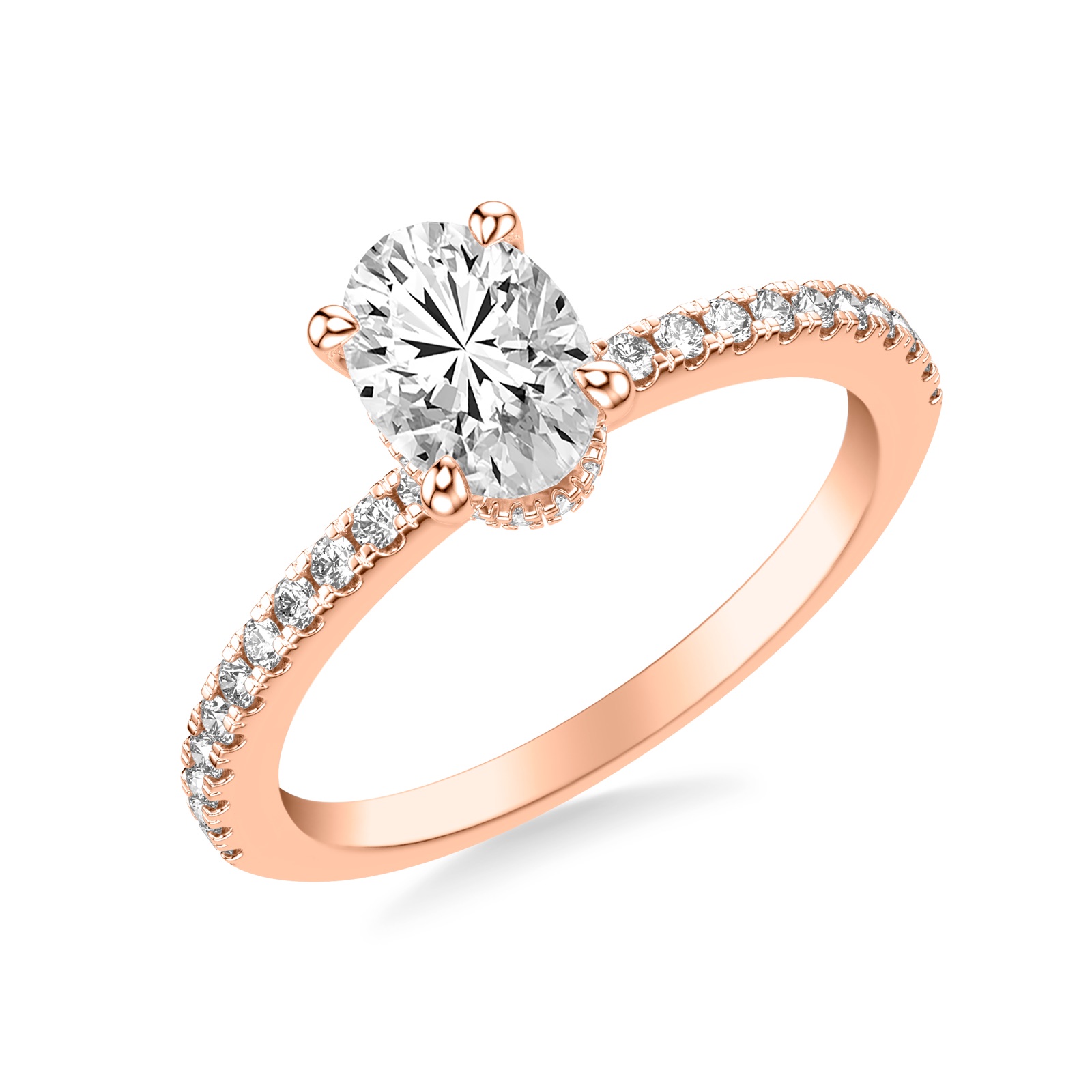 Belen Oval · Rose Gold