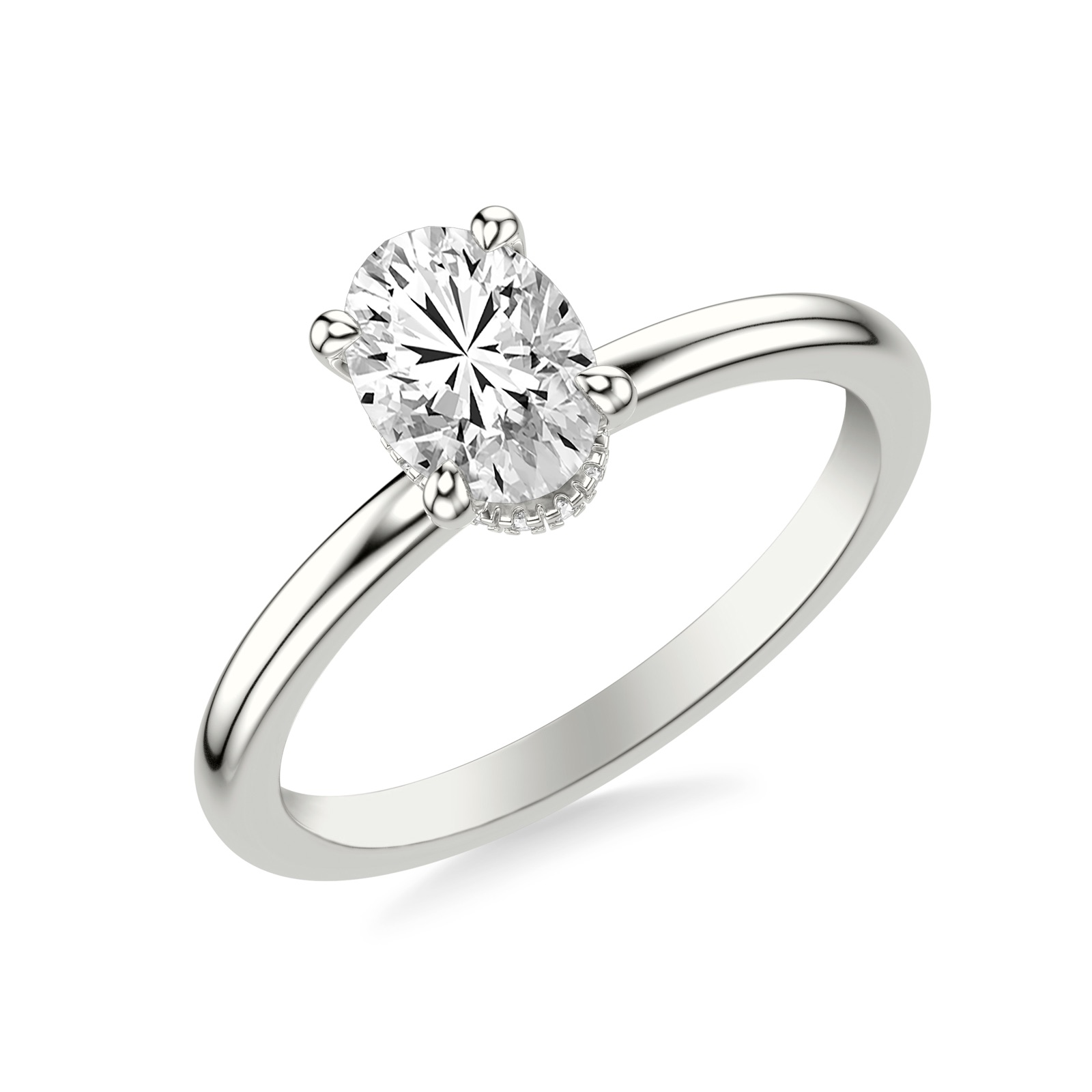 Kalliope Oval · White Gold