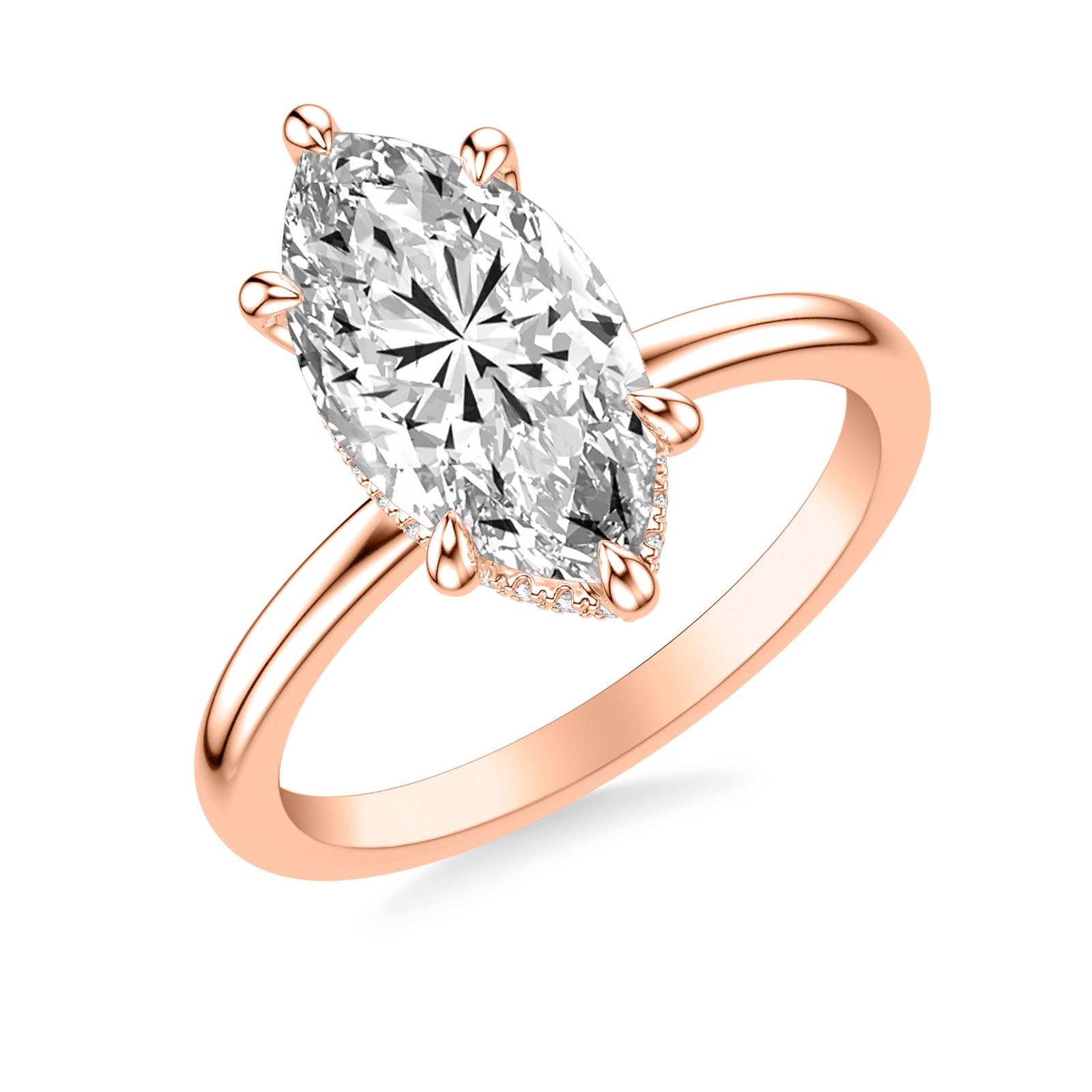 Magnolia Marquise · Rose Gold