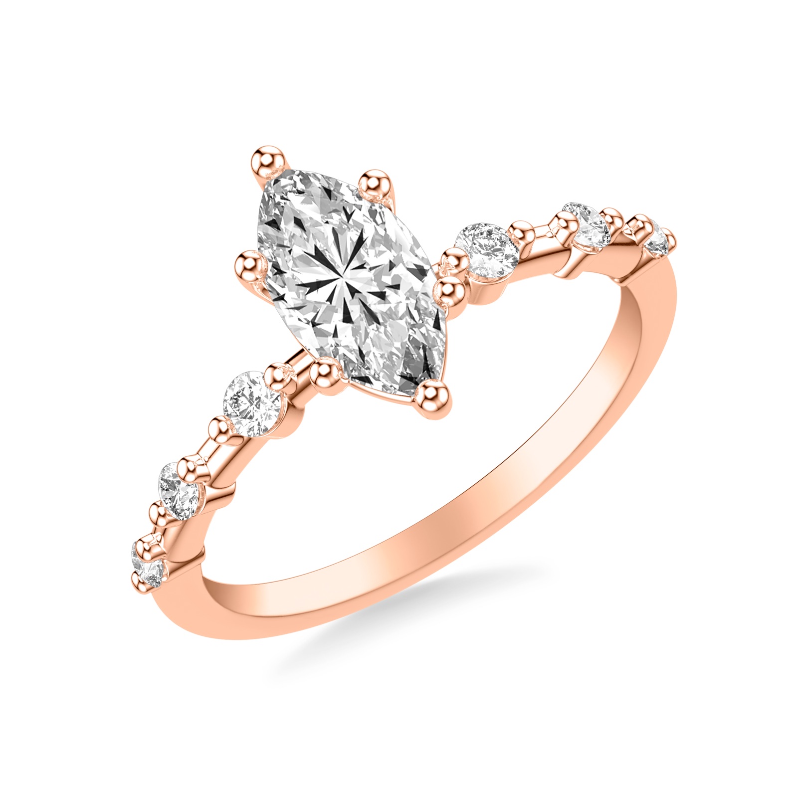 Roselle Marquise · Rose Gold