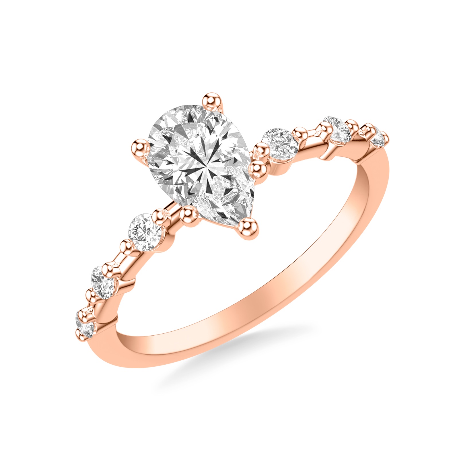 Solene Pear · Rose Gold