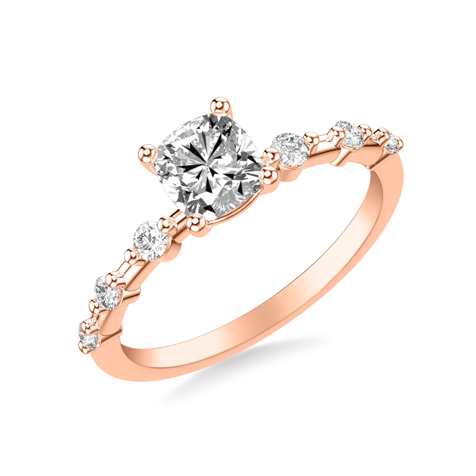 Thora Cushion · Rose Gold