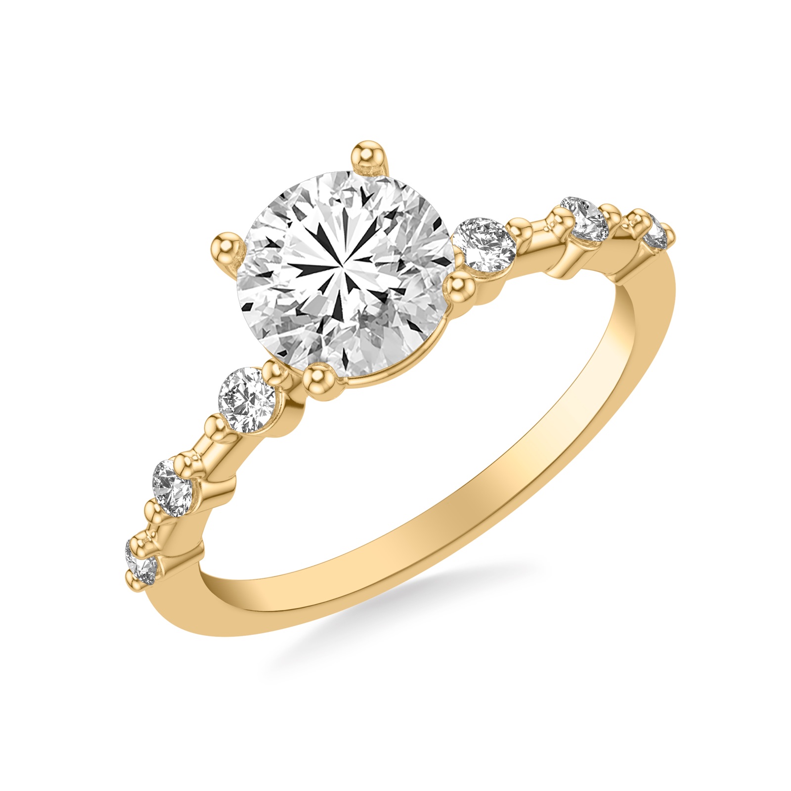 Marguerite Round · Yellow Gold