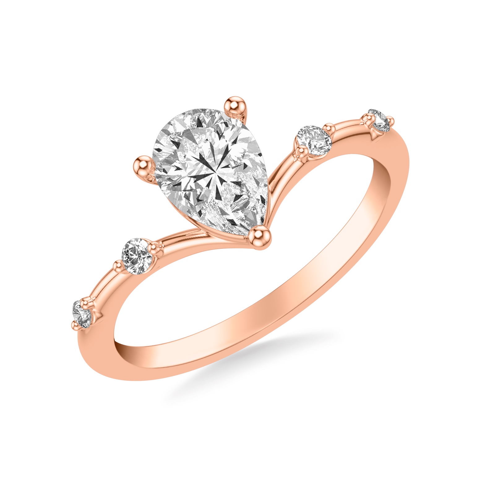 Perrine Pear · Rose Gold