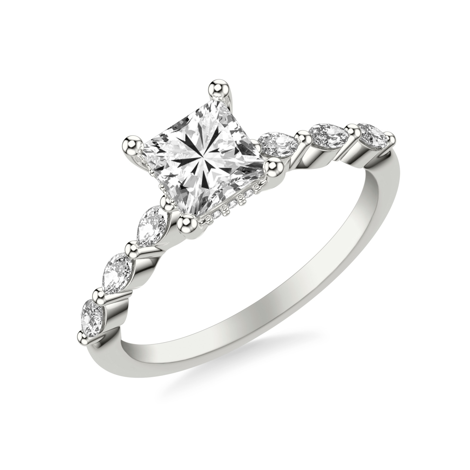 Zabrina Princess · White Gold