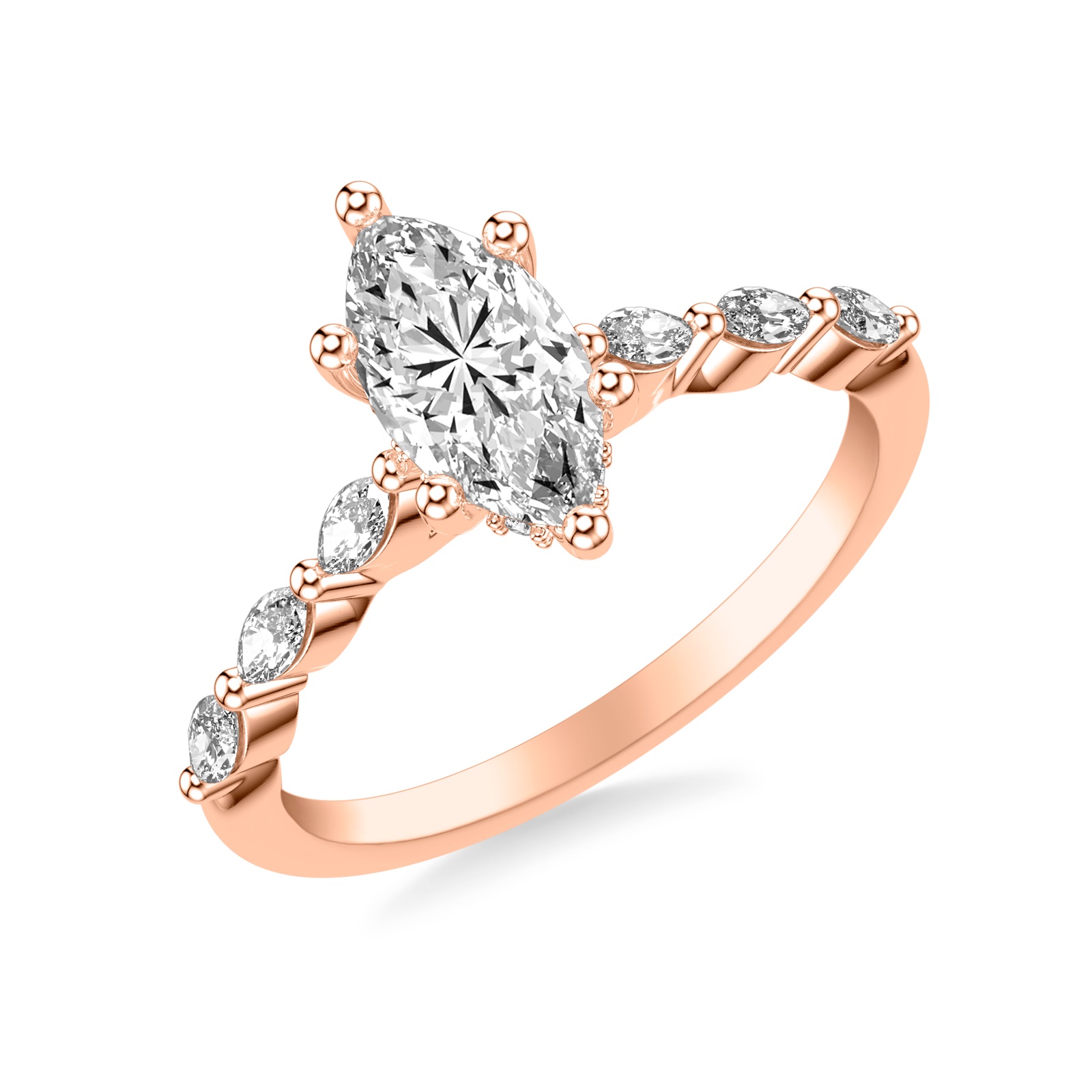 Guinevere Marquise · Rose Gold
