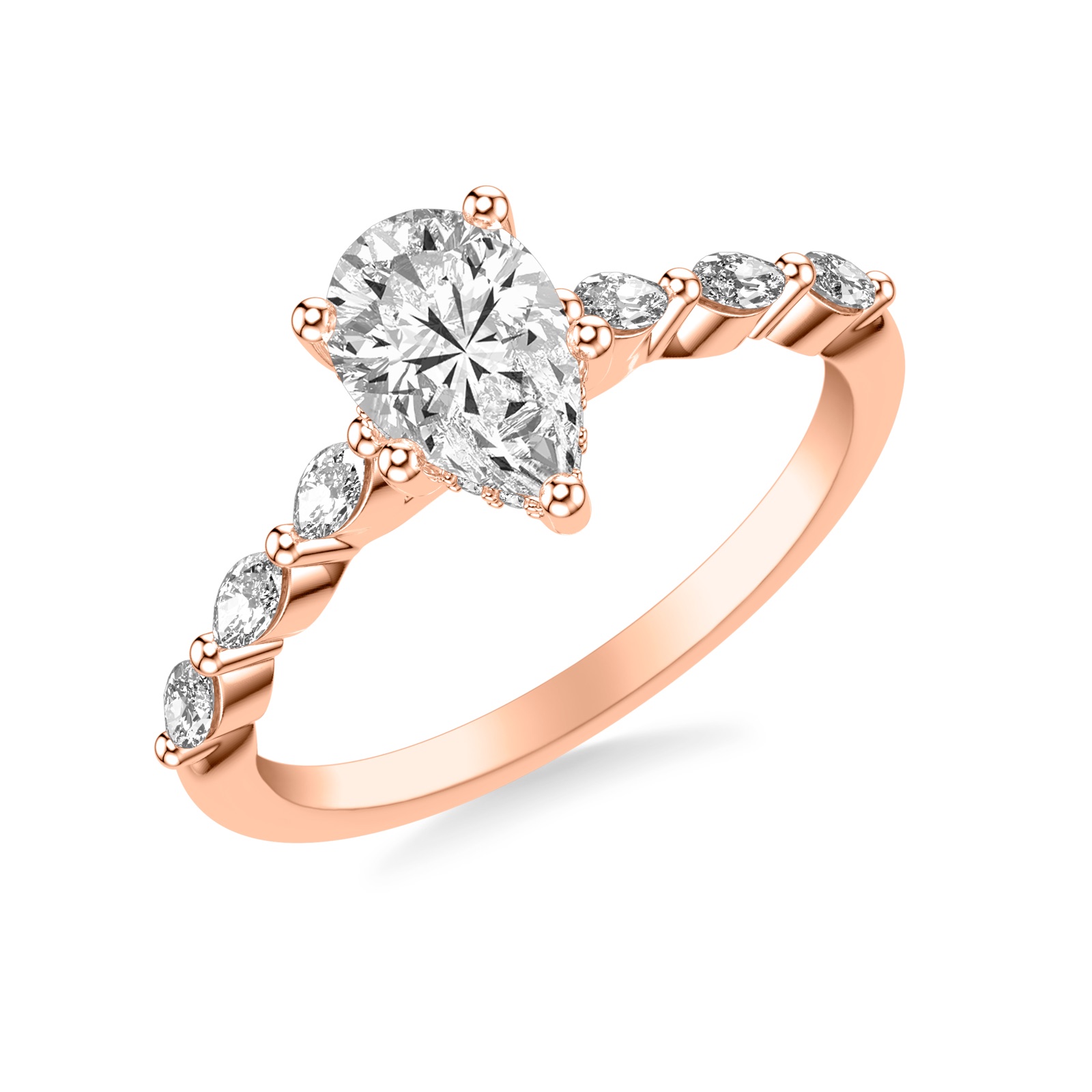Halona Pear · Rose Gold