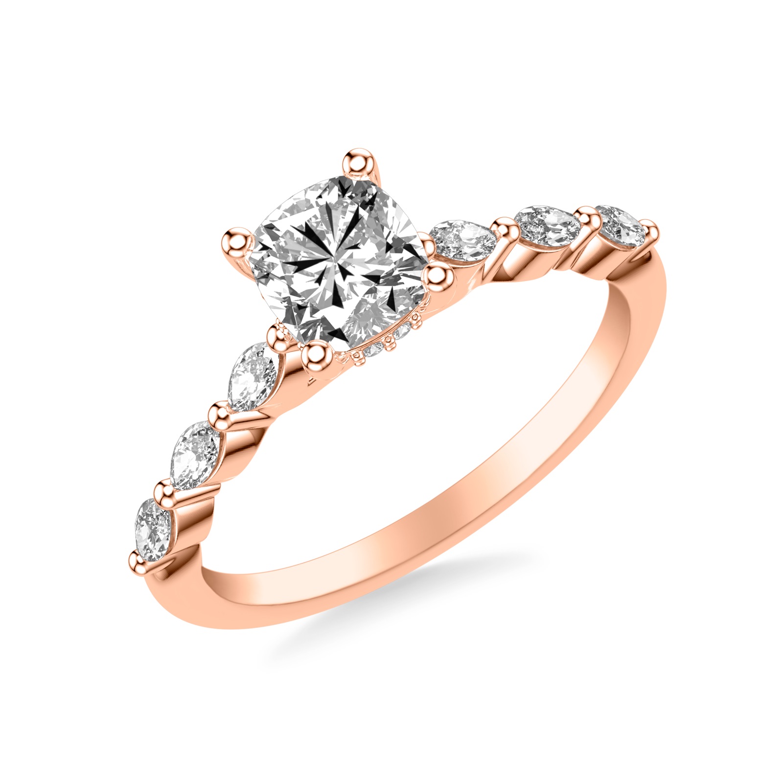 Jovienne Cushion · Rose Gold