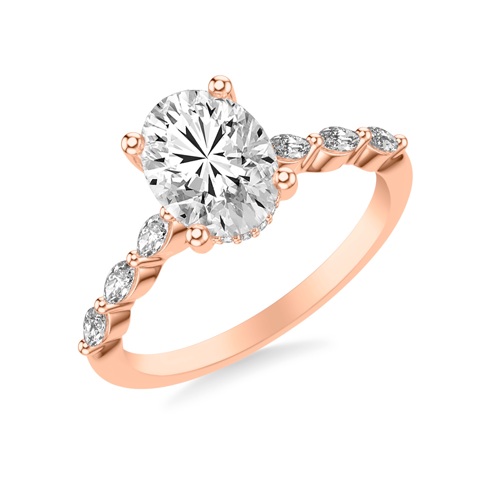 Rosalie Oval · Rose Gold