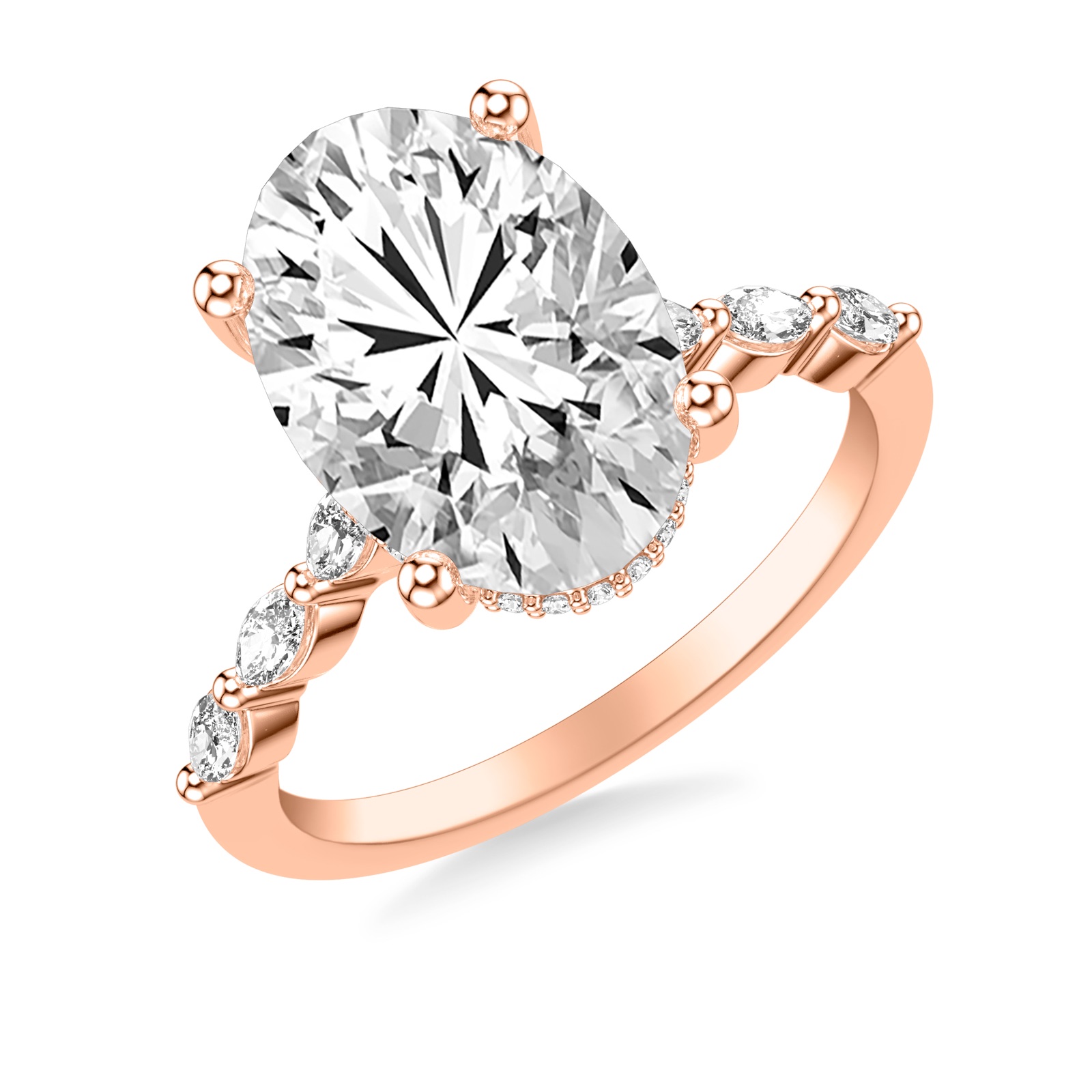 Laurelle Oval · Rose Gold