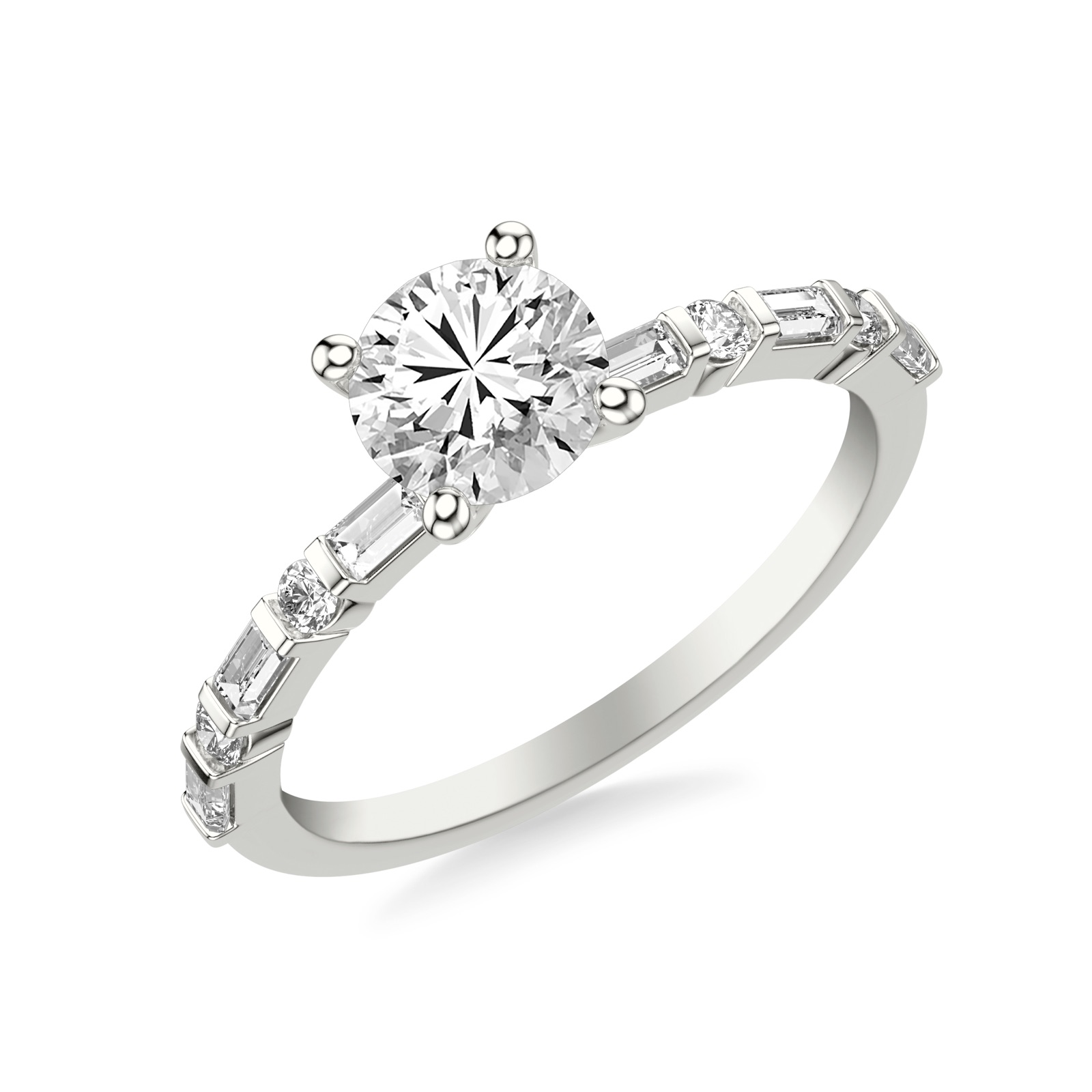 Mireille Round · White Gold