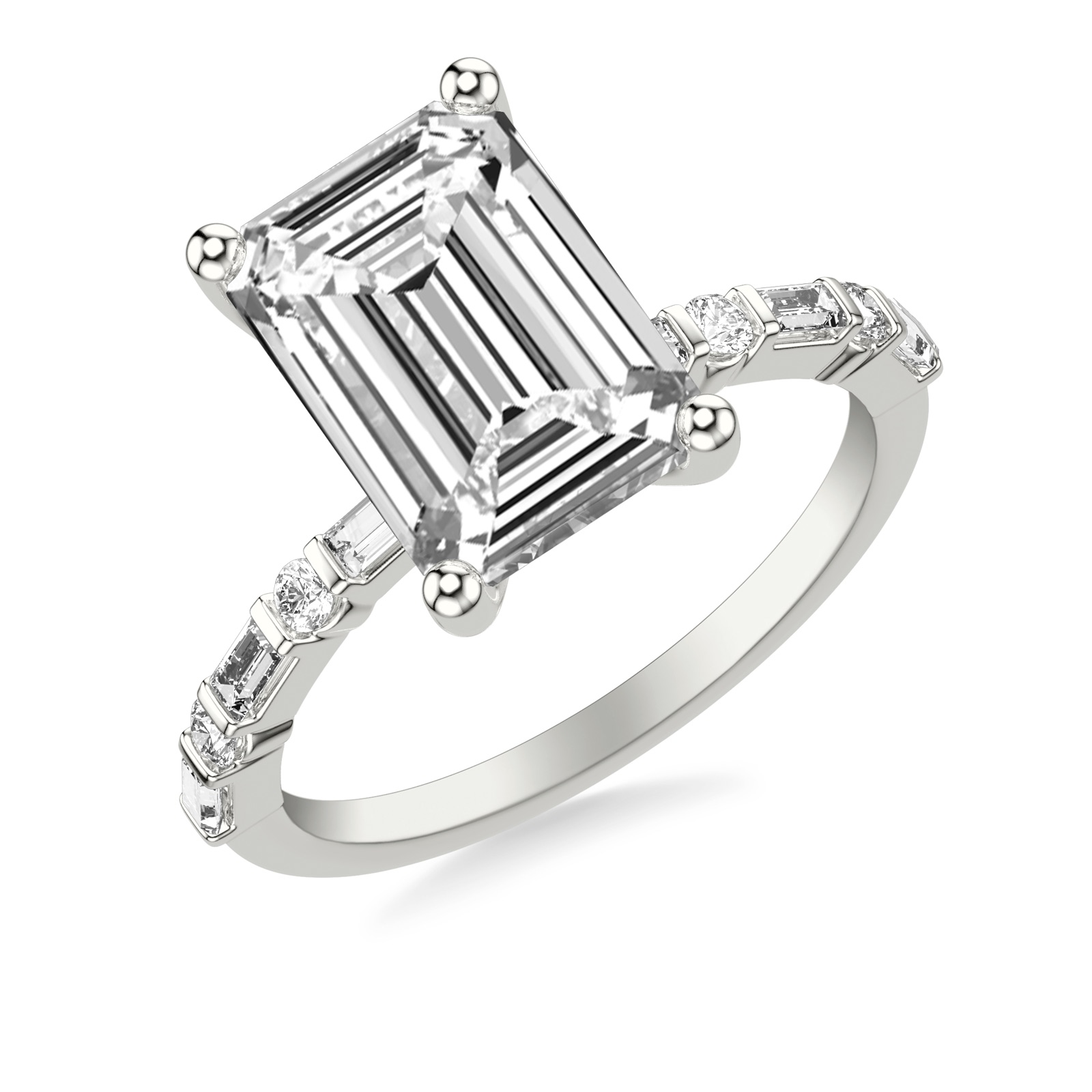 Noelani Emerald · White Gold