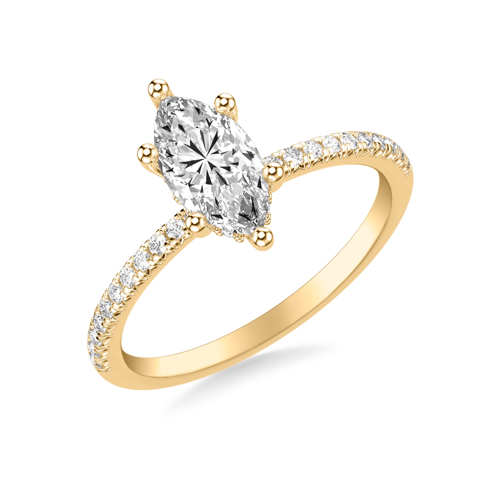Rosabel Marquise · Yellow Gold
