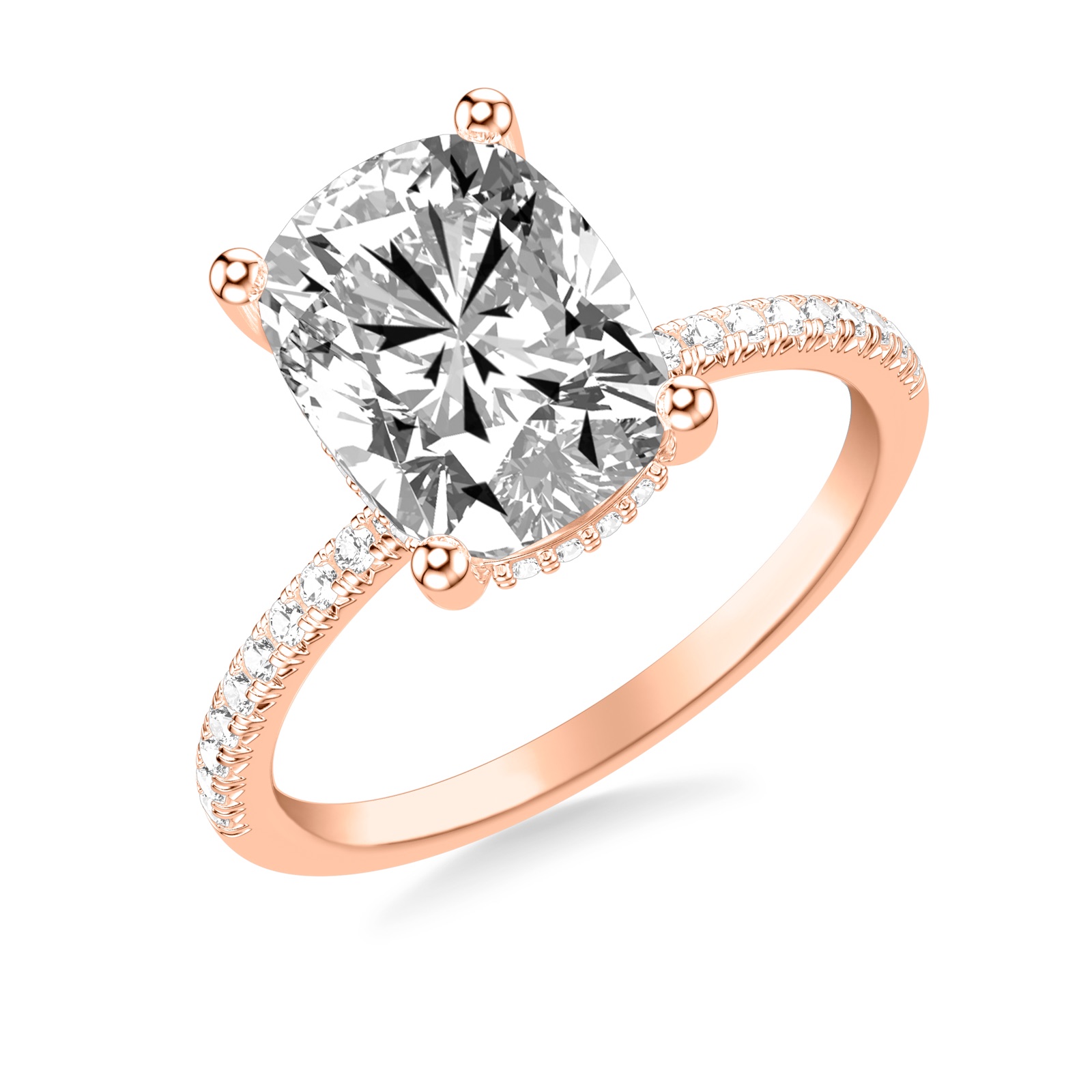 Wrenley Cushion · Rose Gold