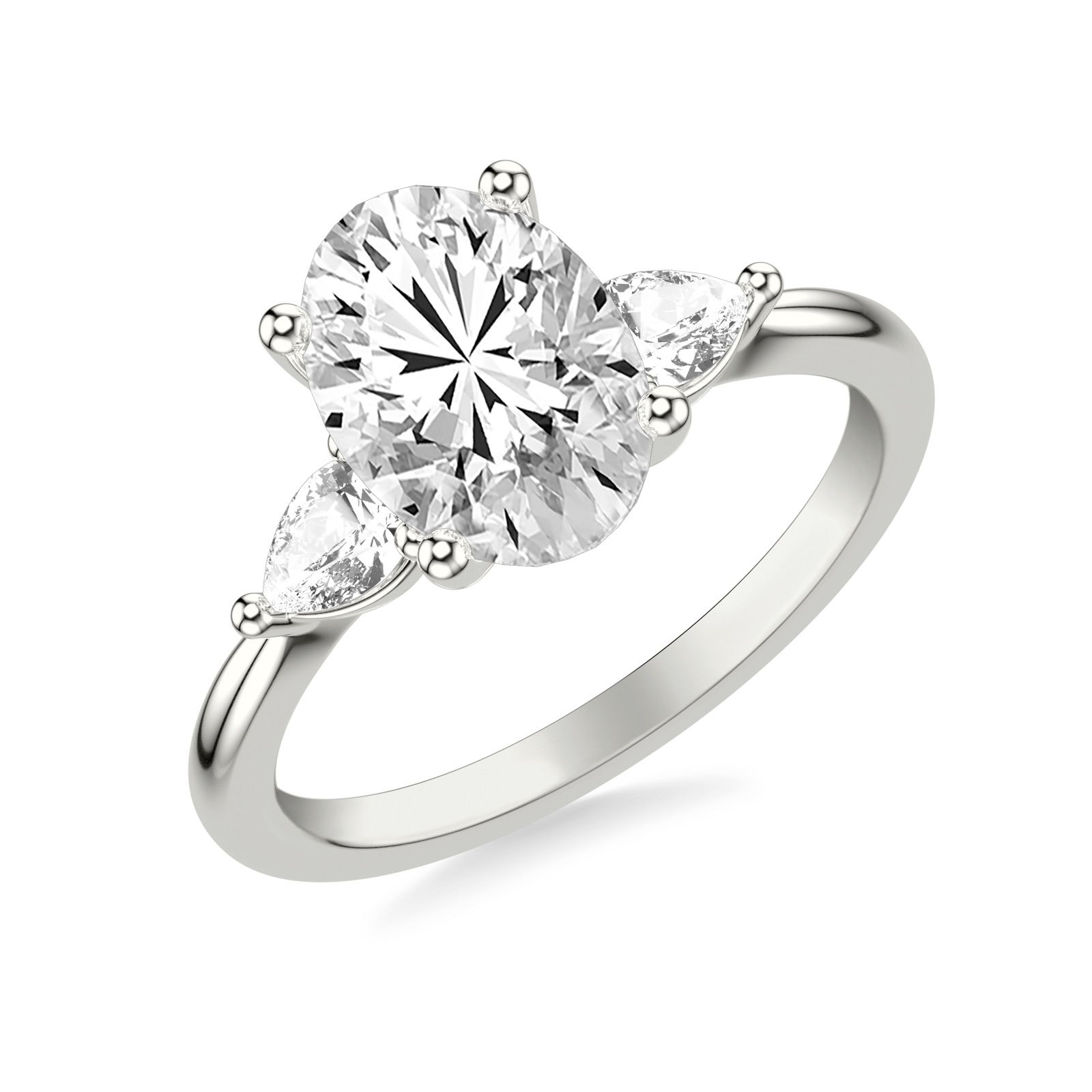 Xandria Oval · White Gold