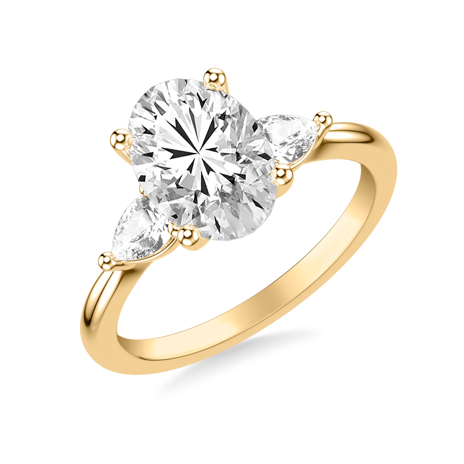 Xandria Oval · Yellow Gold