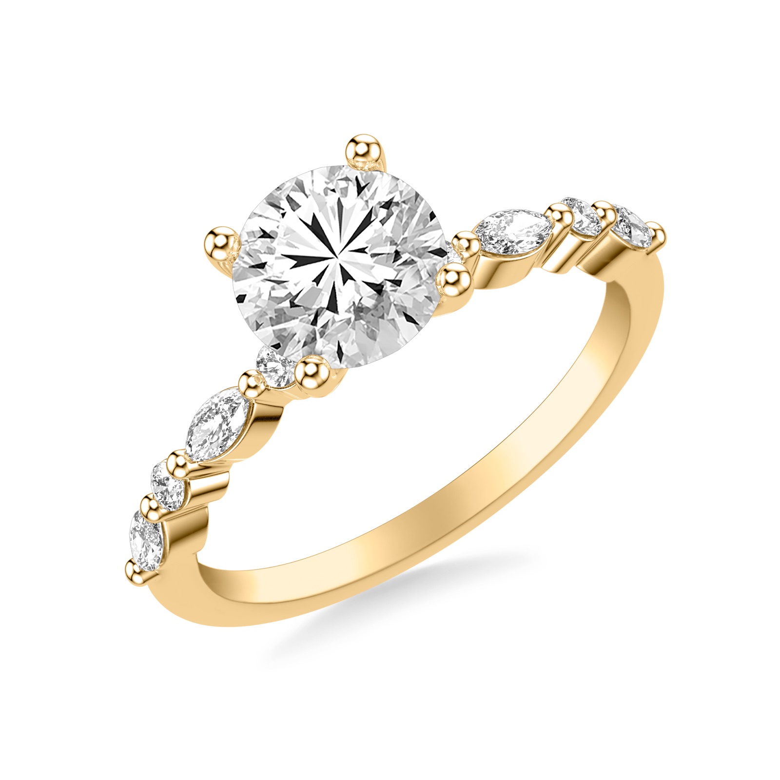 Zenobia Round · Yellow Gold
