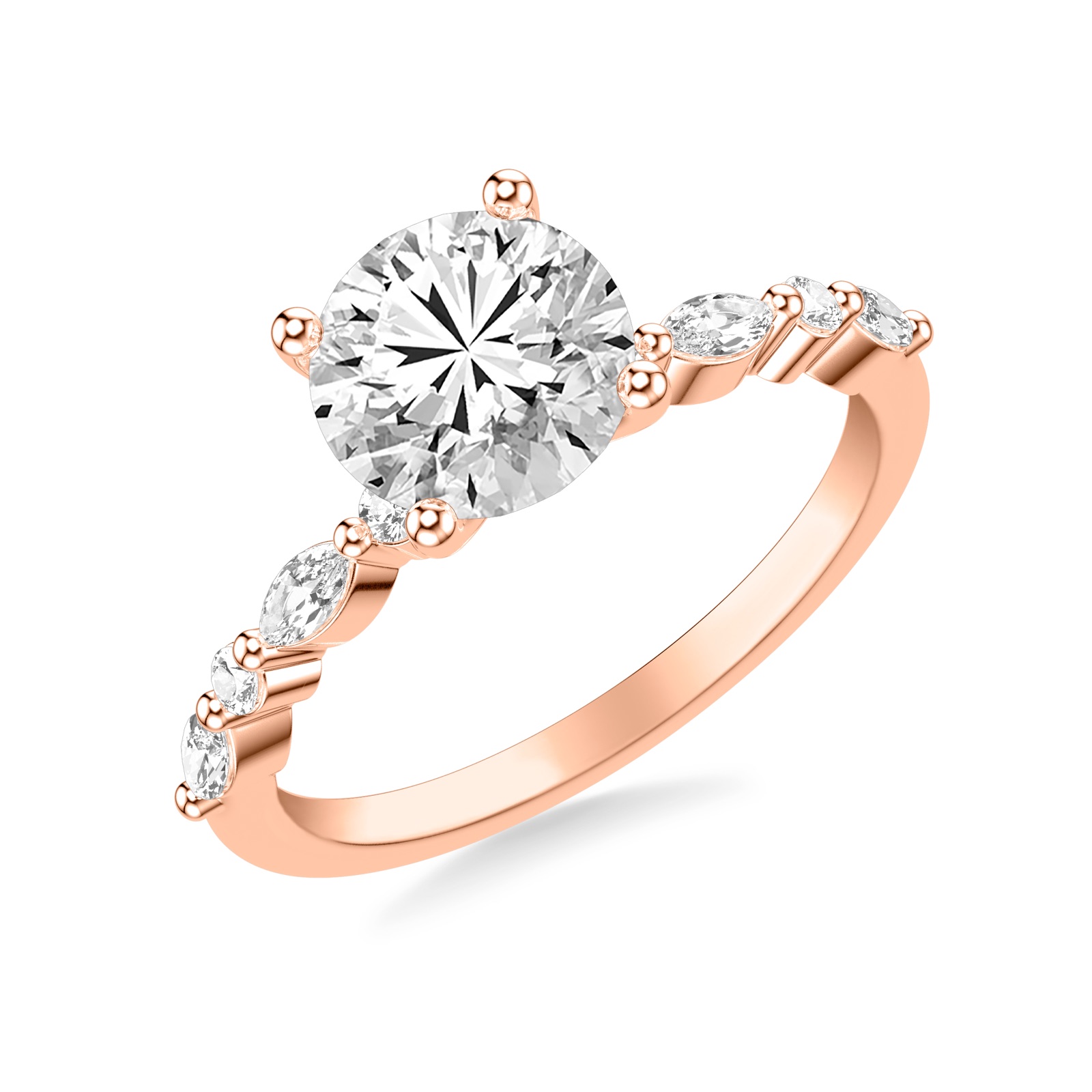 Linnea Round · Rose Gold